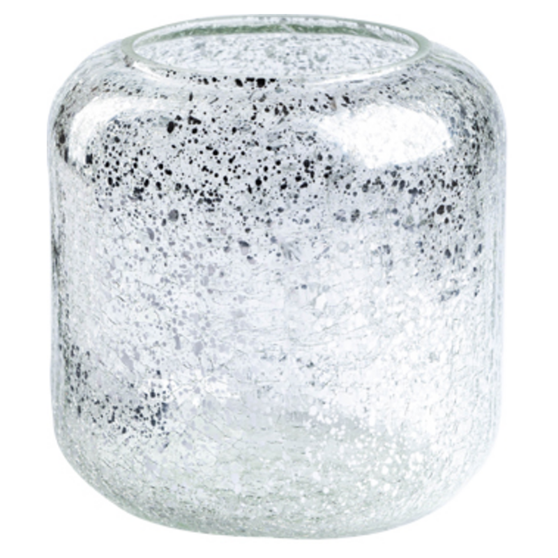Vase Crackle Glas Silber H: 18 cm Decofinder Vase Crackle Glas Silber H: 18 cm Decofinder