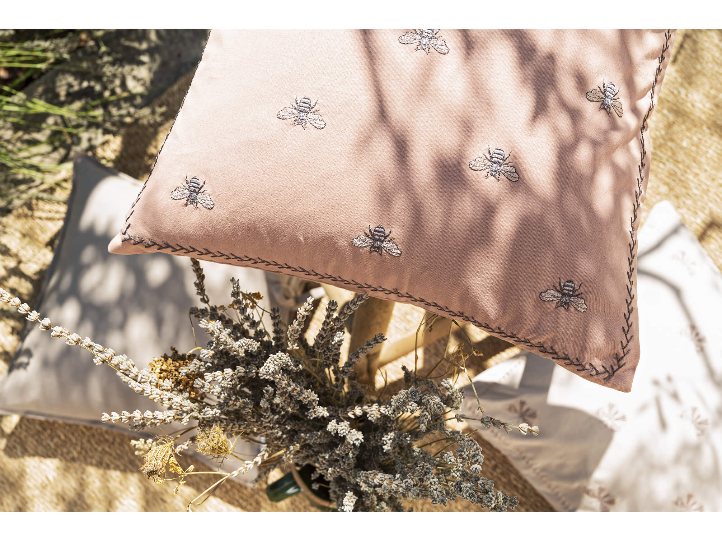 Kissenhülle Maya, Altrose 45x45 cm Magma