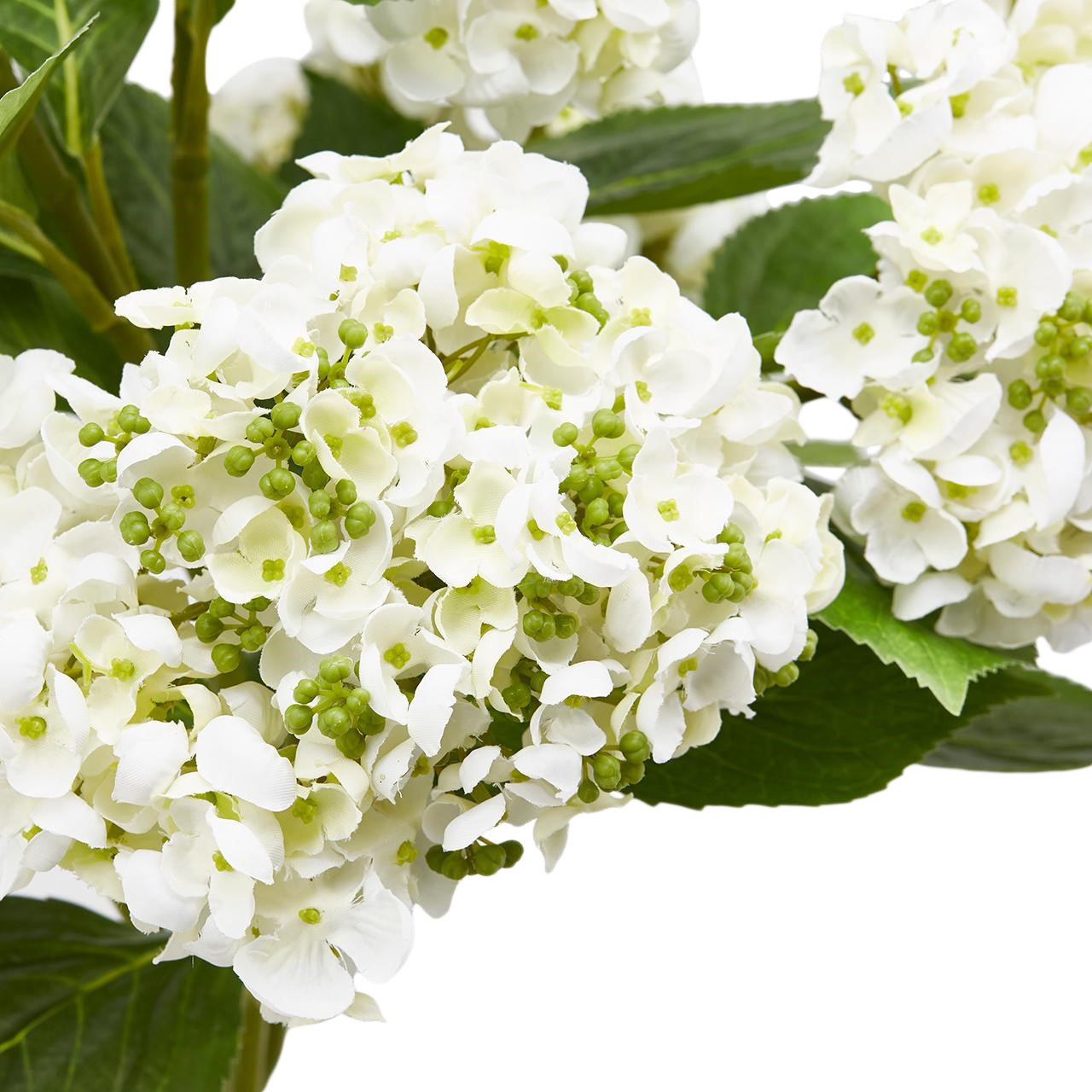 Kunstblumen Hortensie Weiss H: 58 cm Edg / Farbe: