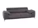Sofa Lucio Basic B: 222 cm Candy / Farbe: Steel / Material: Stoff Basic