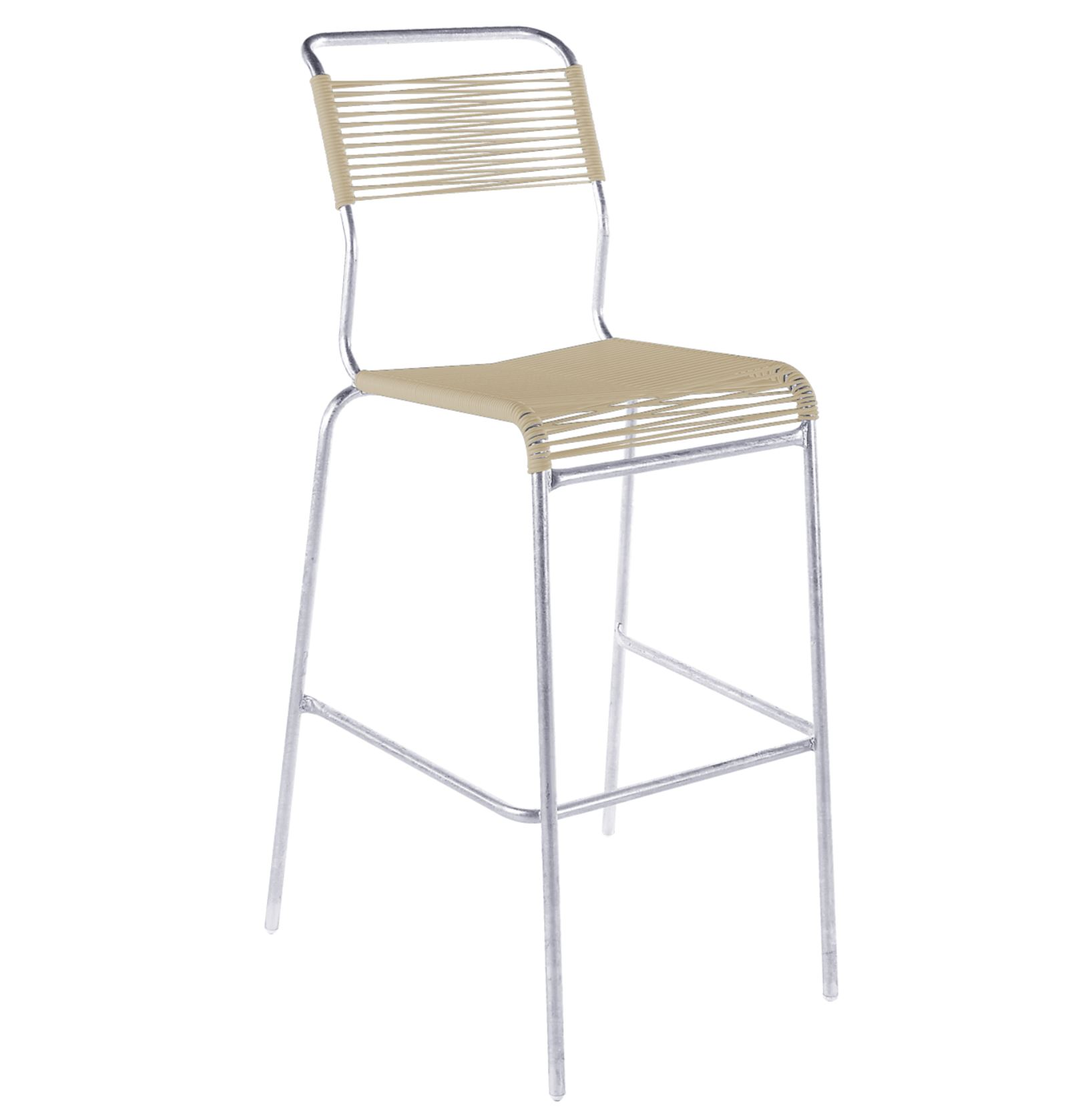 Schaffner Spaghetti-Barstuhl Säntis Feuerverzinkt Beige | Schubiger Möbel