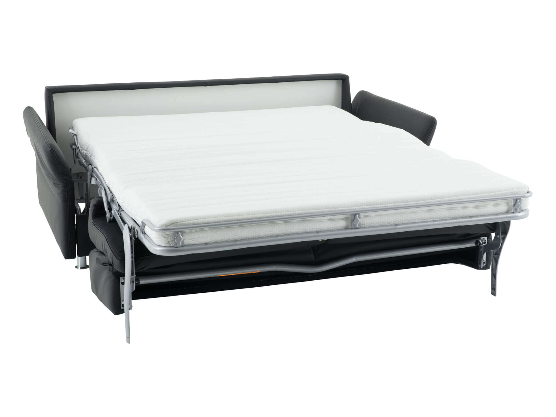 Bettsofa Mexico Leder Bali / Farbe: Schwarz / Material: