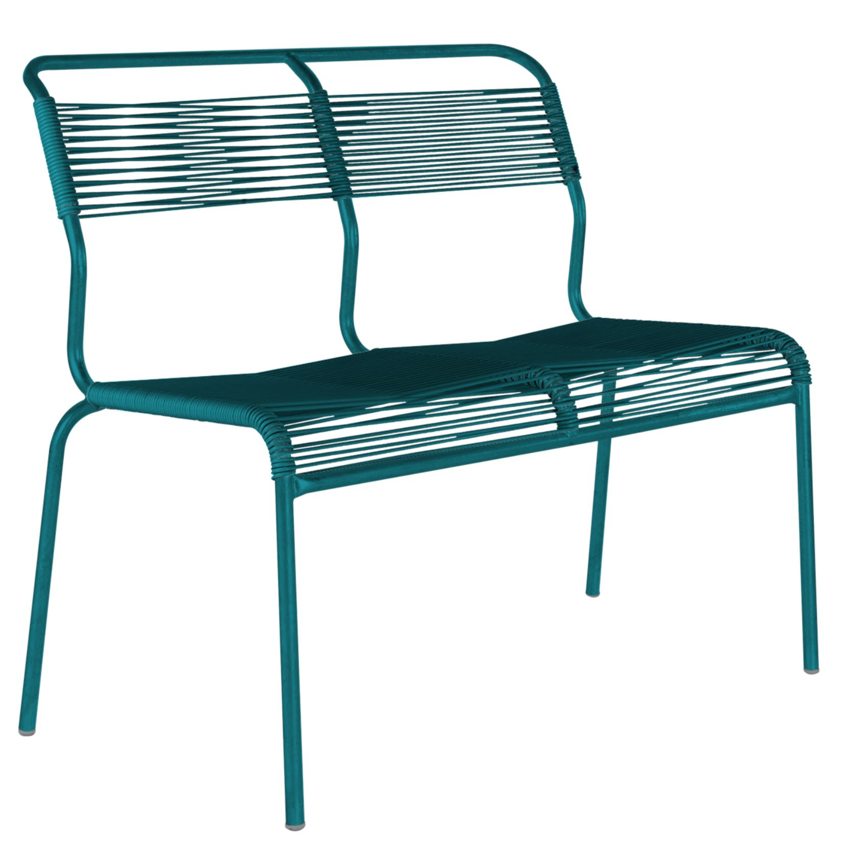 Spaghetti-2er-Bank Säntis von Schaffner / Farbe: Kaliblau / Grösse: 90 x 58 cm