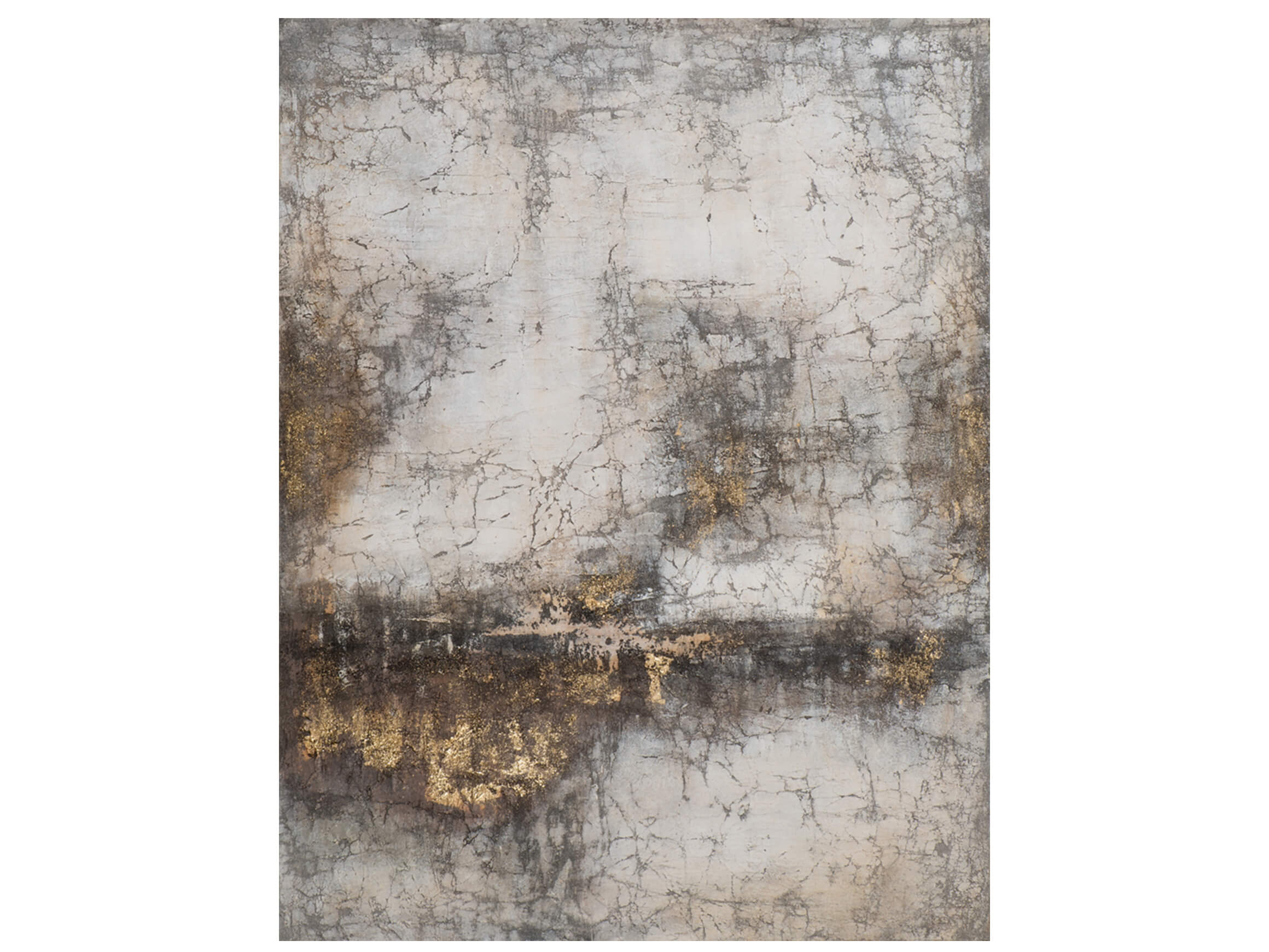 Picture Abstract colour composition in beige, brown, gold image LAND