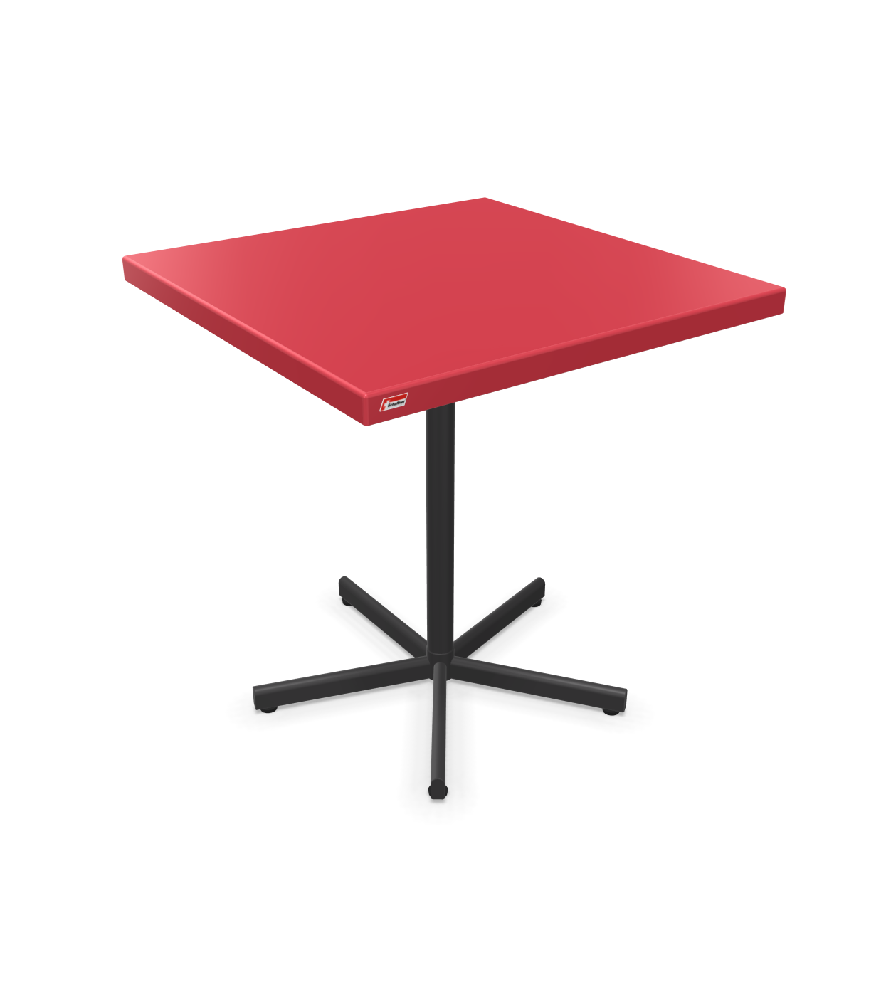 Schaffner Tisch Bodensee Quadratisch Rot | Schubiger Möbel