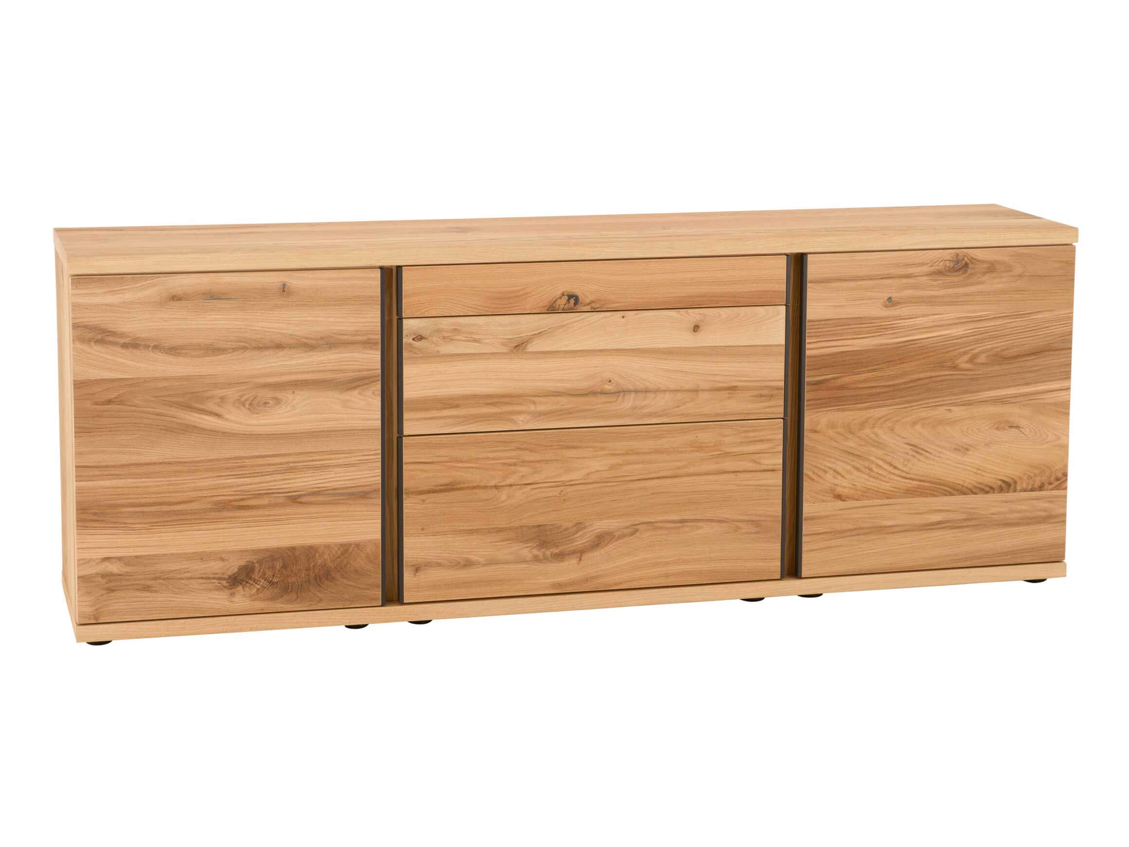 Sideboard Berlin, Eiche Rustico Hell, 2 Tablare, 3