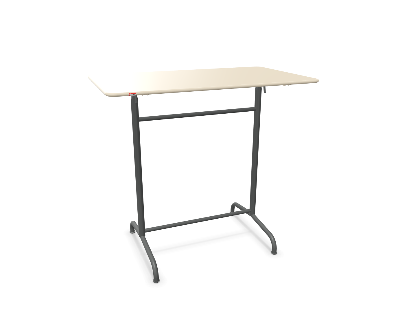 Metall-Stehtisch Rigi von Schaffner / Farbe: Pastellsand / Grösse: 120 x 70 cm