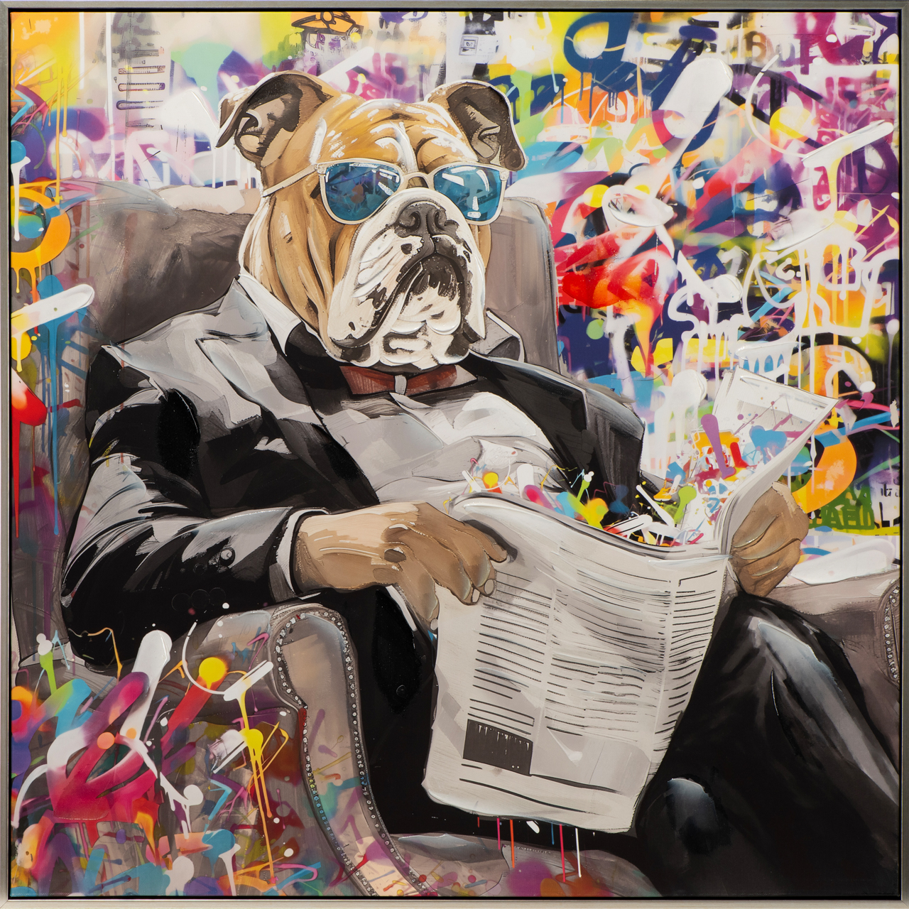 Gemälde-Cool Bulldog-image LAND