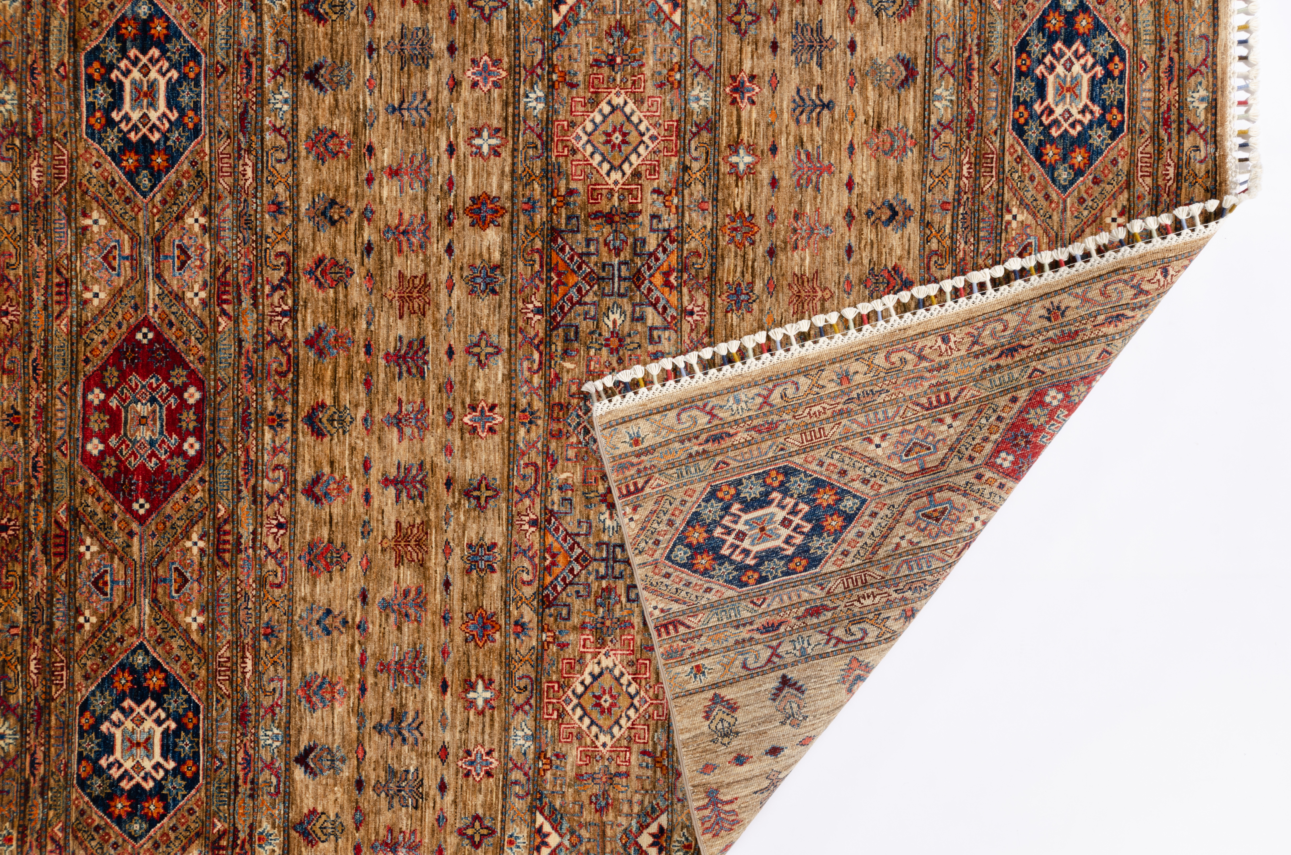 Nomadenteppich Khorjeen Negra/ Farbe: Beige / Masse (BxT) :148x198 cm