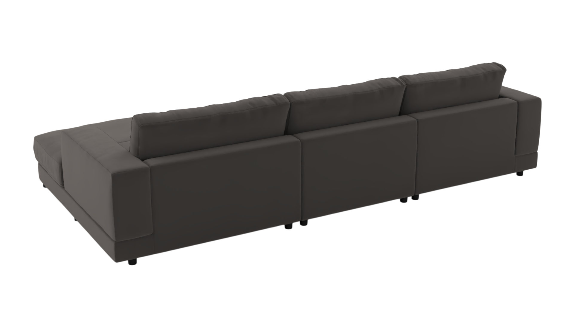 Ecksofa #1 Jupiter rechts - UrbanDesign / Farbe: Anthrazit / Bezugsmaterial: Stoff