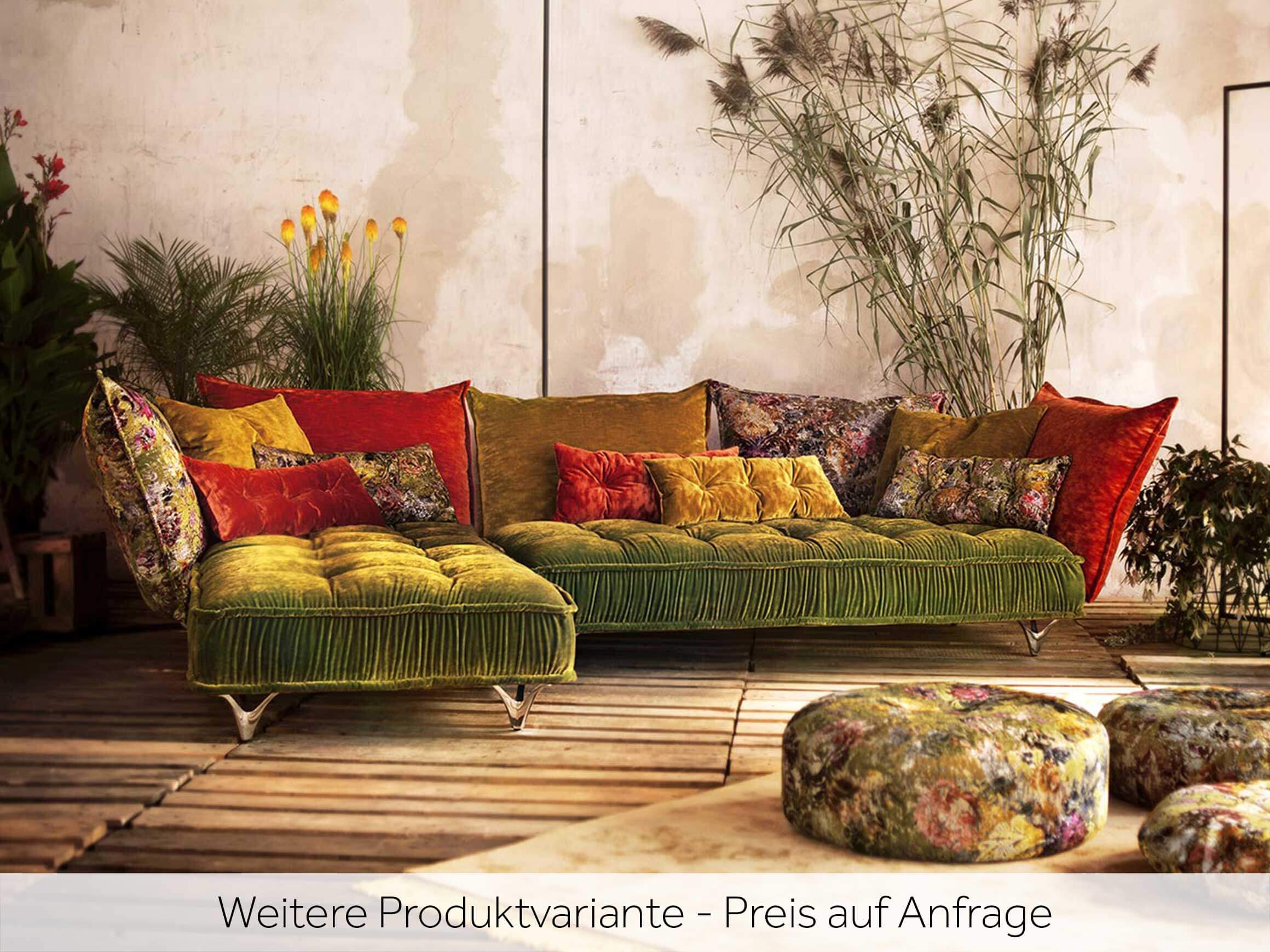 Polstergruppe Ohlinda, Versch. Stoffbezüge, Lilienfuss,