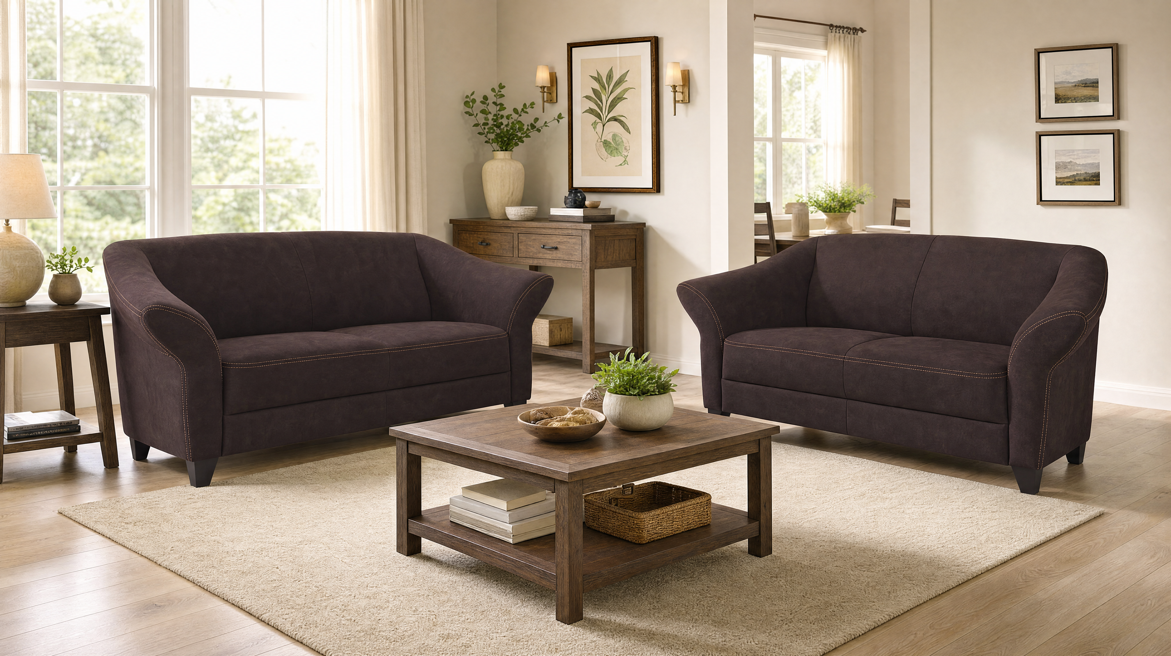 Sofa Klosters Ponsel / Farbe: Beige / Bezugsmaterial: Stoff