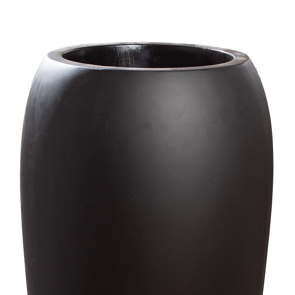 Pflanzengefäss Trendy, Fiberglas, Schwarz H: 92 cm Gilde