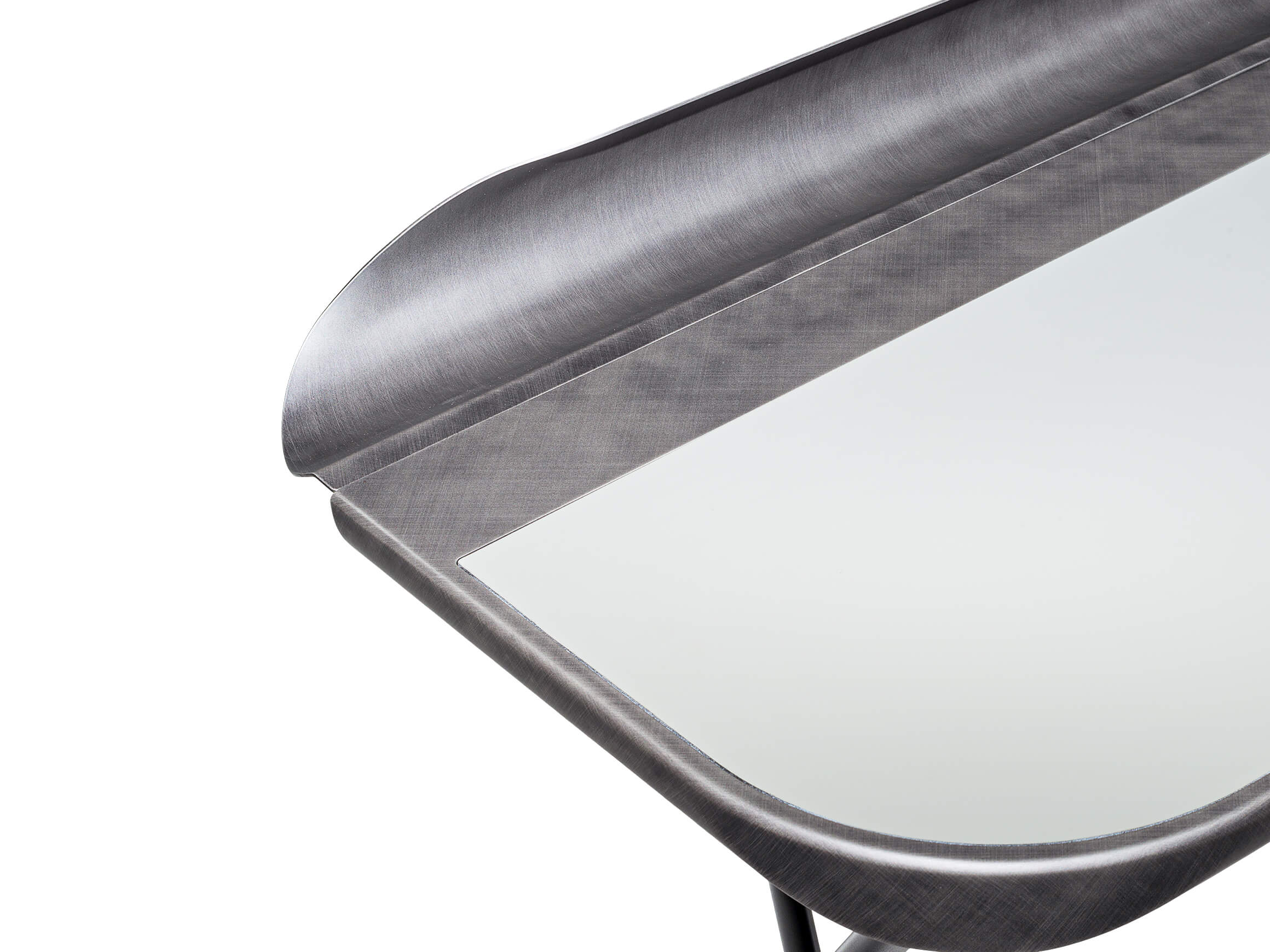 Schreibtisch Cocoon Leder Cattelan / Farbe: Schwarz
