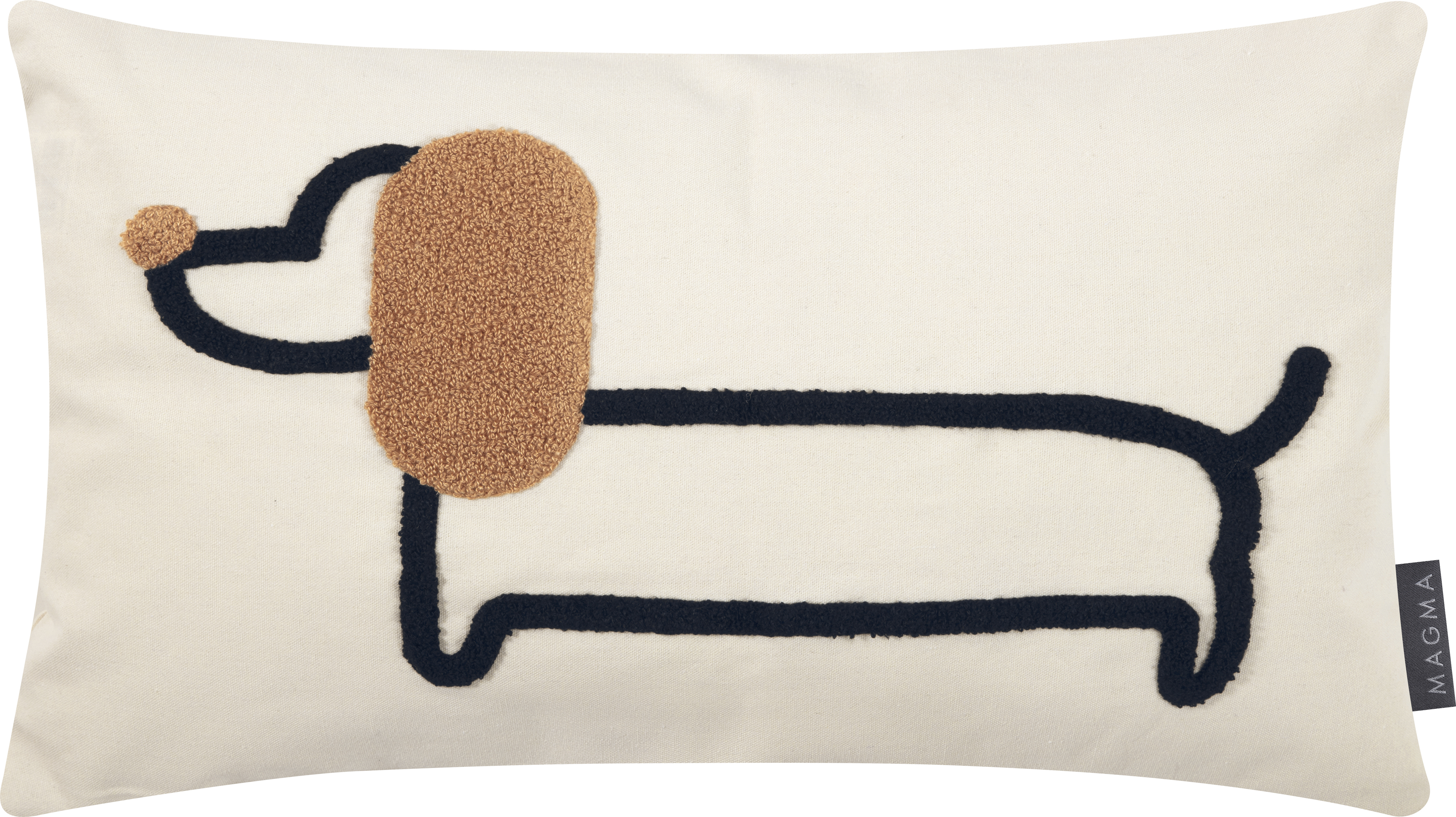 Kissenhülle Dude Dog 30x50 cm Magma / Farbe: