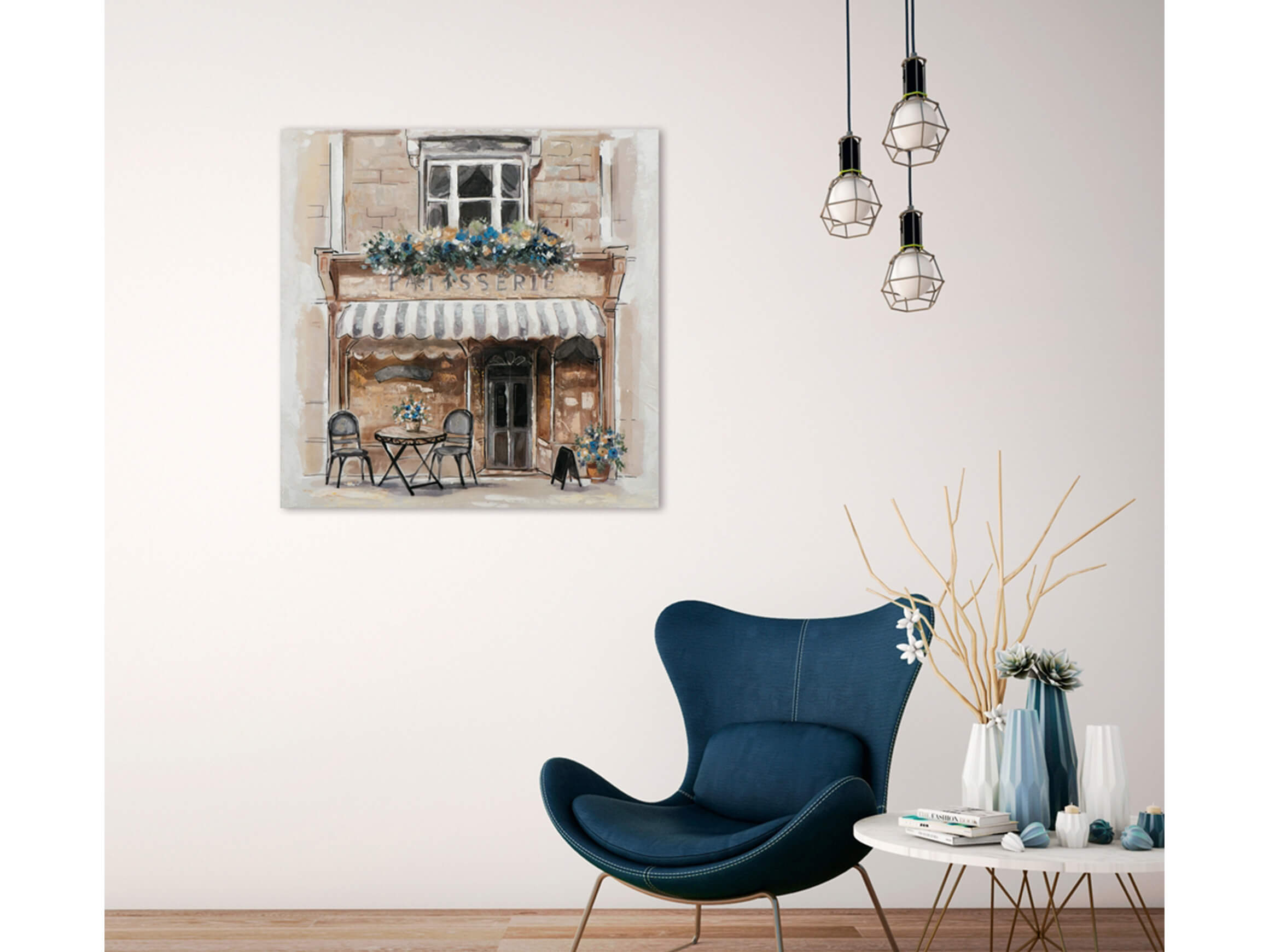 Bild Idyllische Patisserie image LAND / Grösse: 90 x 90 cm