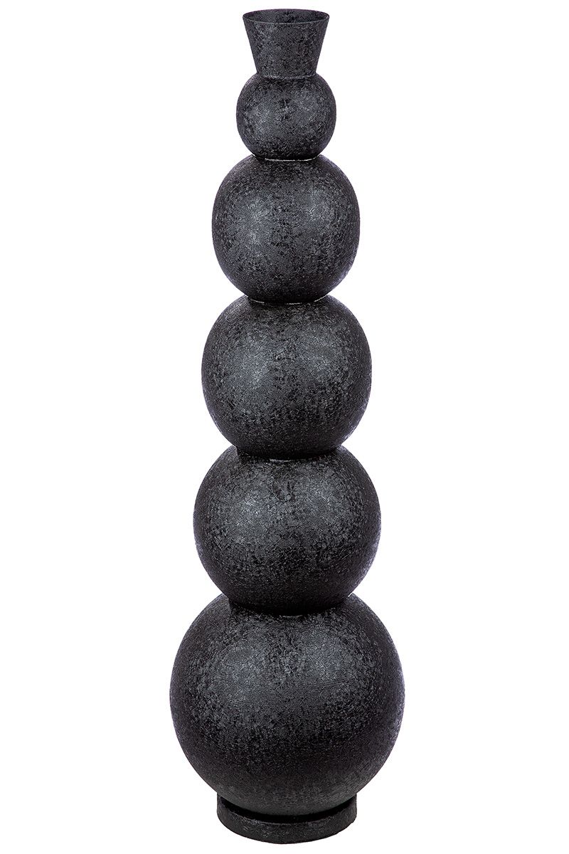 Vase Rotonda, Schwarz H: 112 cm Gilde