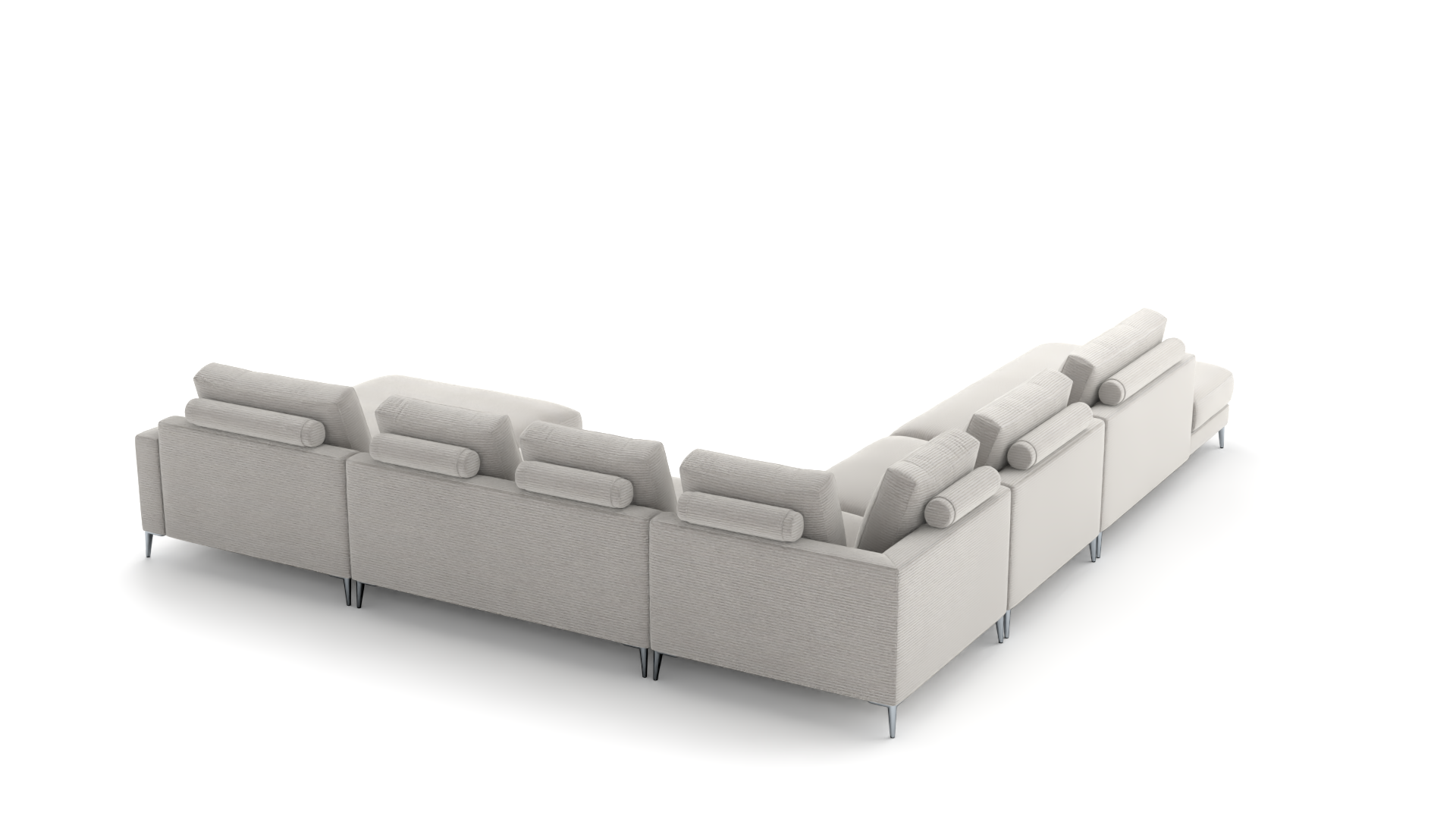 Wohnlandschaft Mercury links – grosszügig & modern