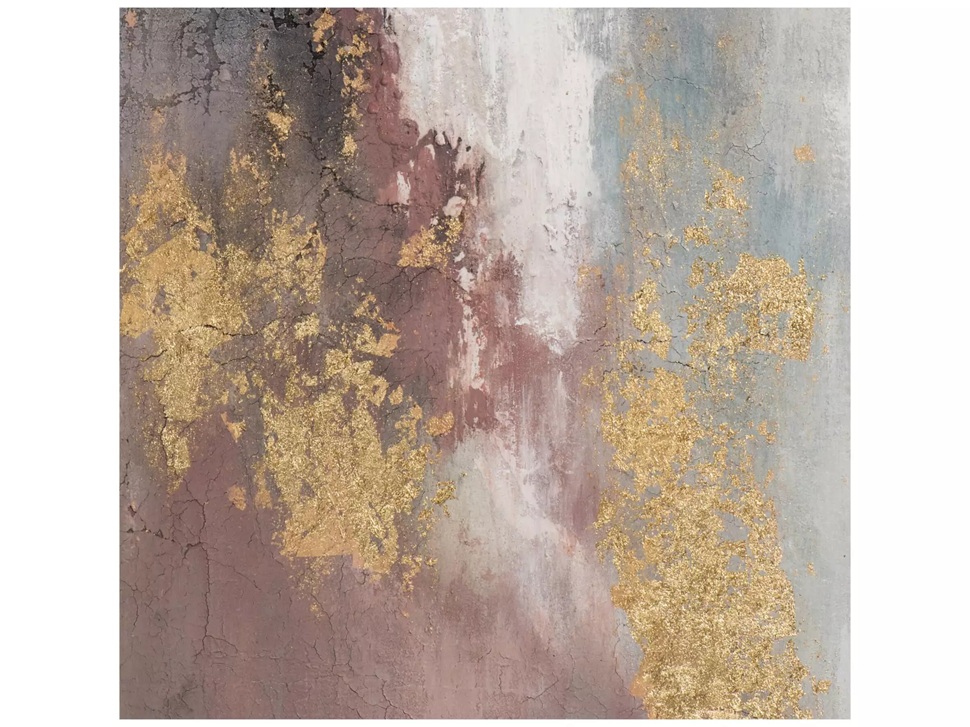 Bild Abstrakte Farbkomposition mit Rose und Gold image LAND