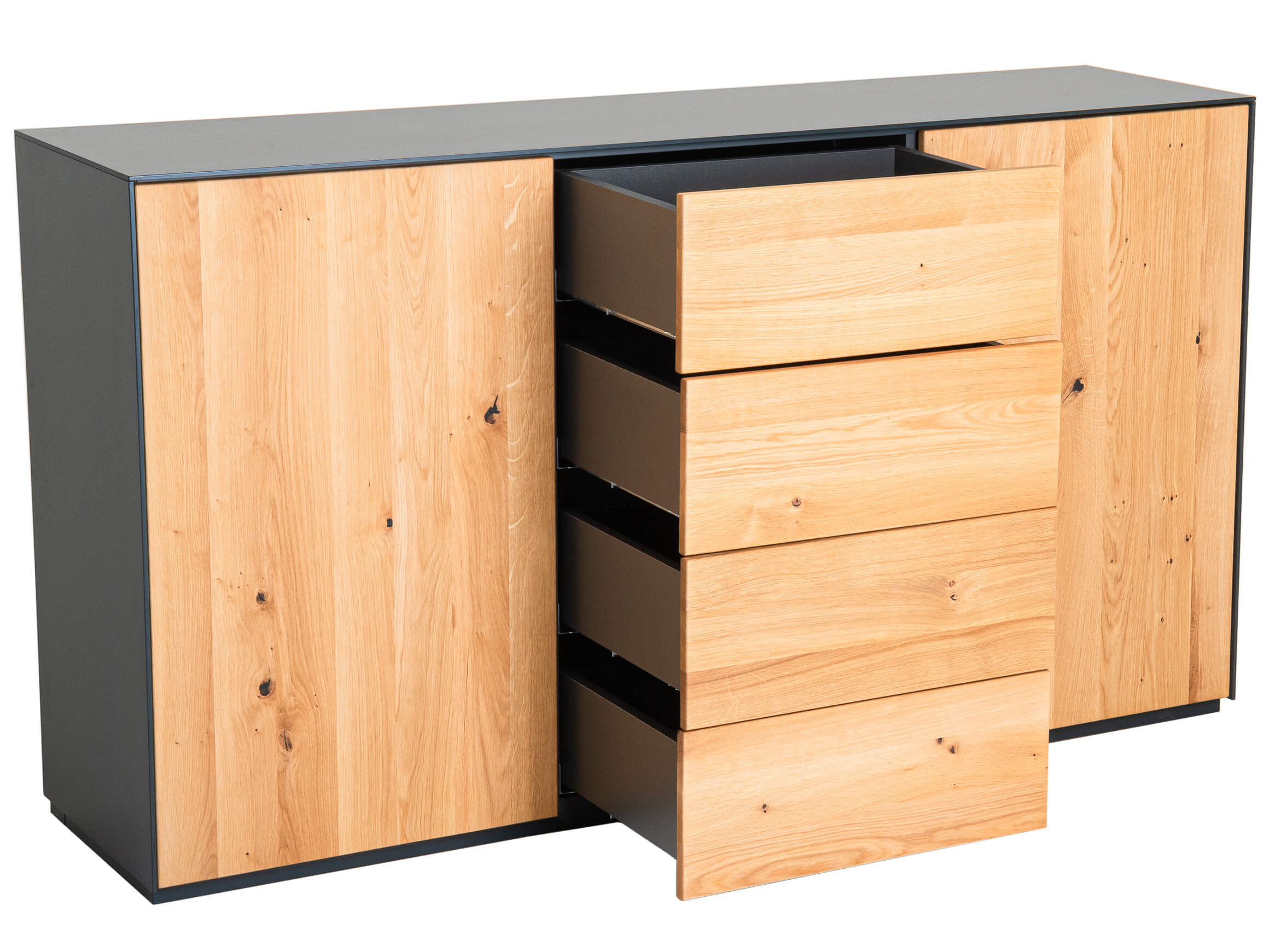 Sideboard Ohio Lüönd / Farbe: Eiche Anthrazit