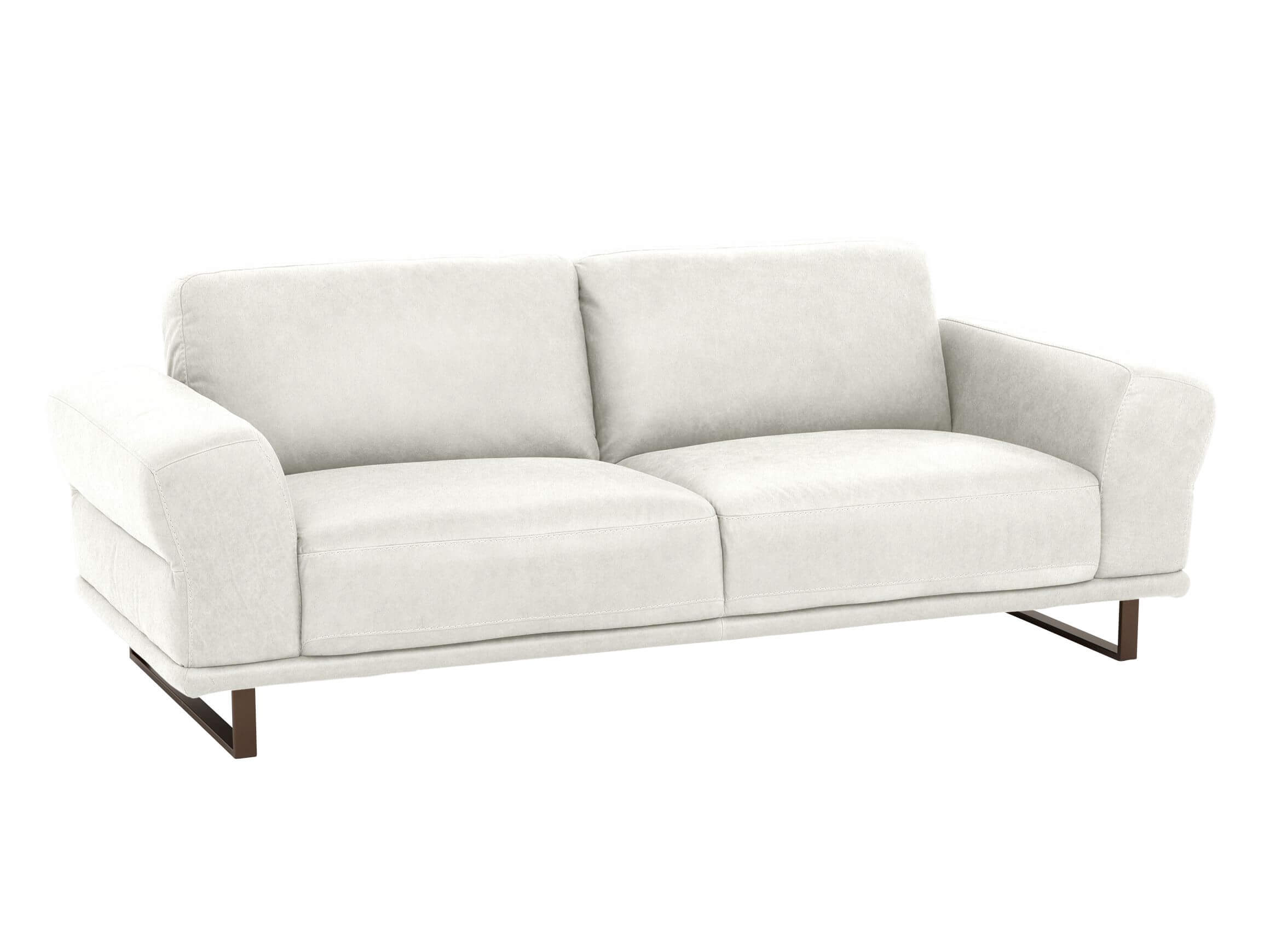 Sofa Maihan Basic B: 212 cm Schillig Willi / Farbe: Weiss / Material: Leder Basic