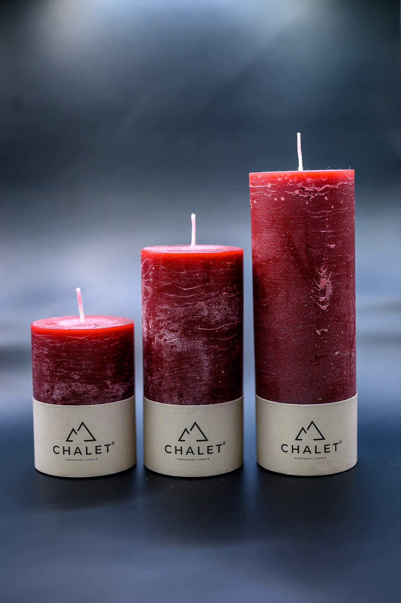 Stumpenkerze Weinrot 15cm Decofinder