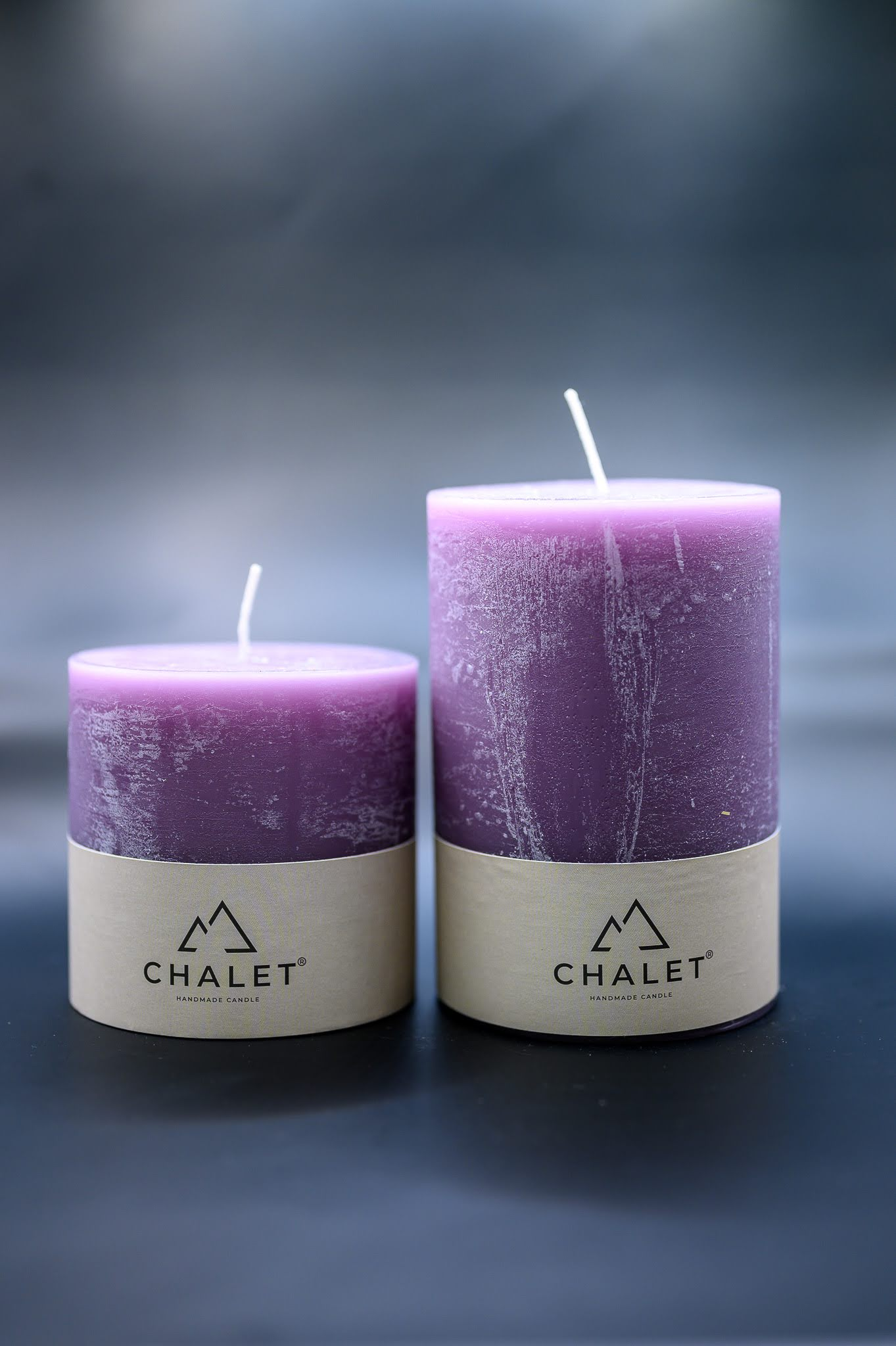 Stumpenkerze Malve 10x15cm Decofinder