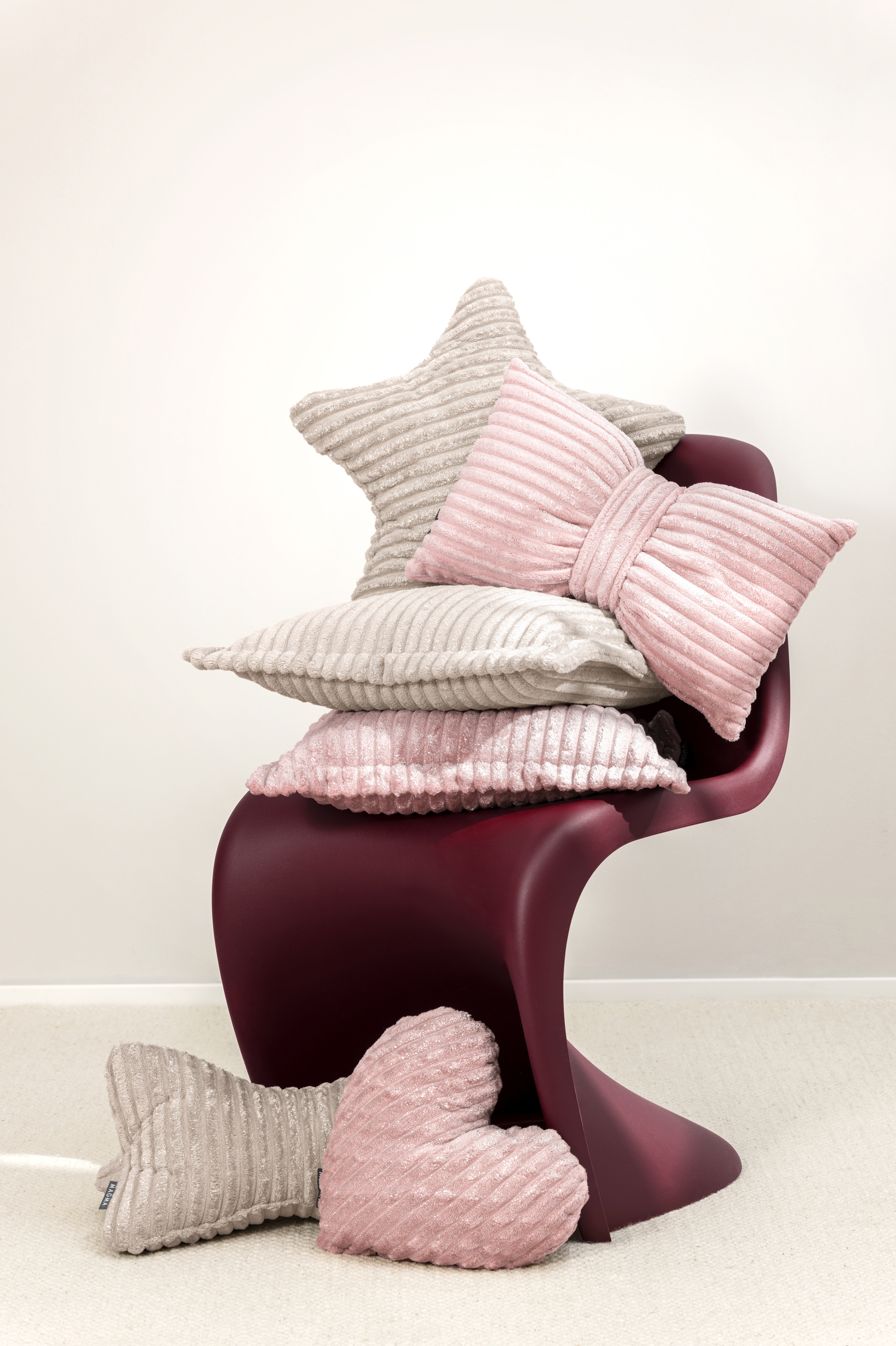 Kissen Silencio Schleife Magma / Farbe: Taupe