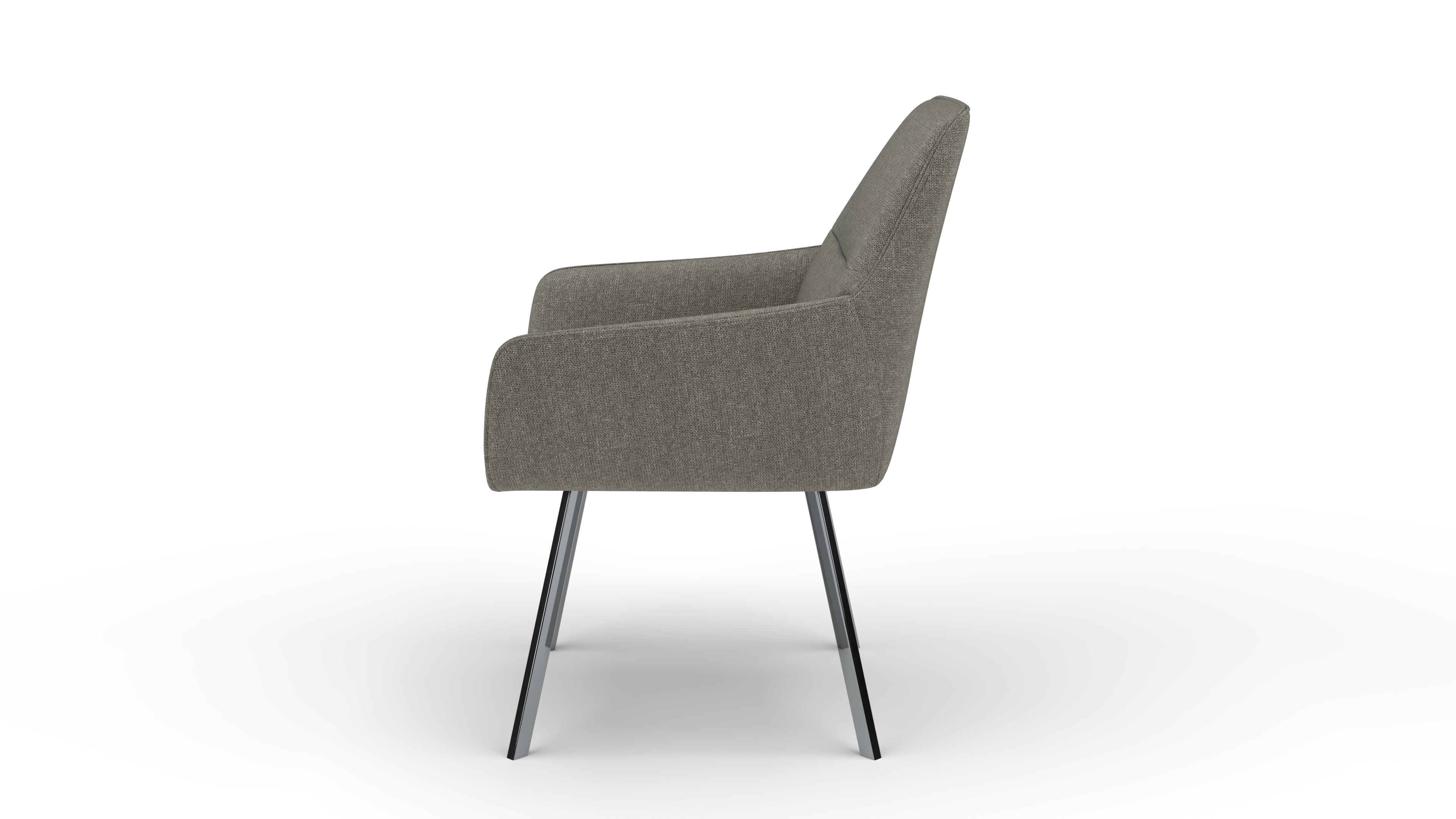 Stuhl Bellatrix - von UrbanDesign | Drehfunktion, Fuss Stahl, Stoff Eucalyptus