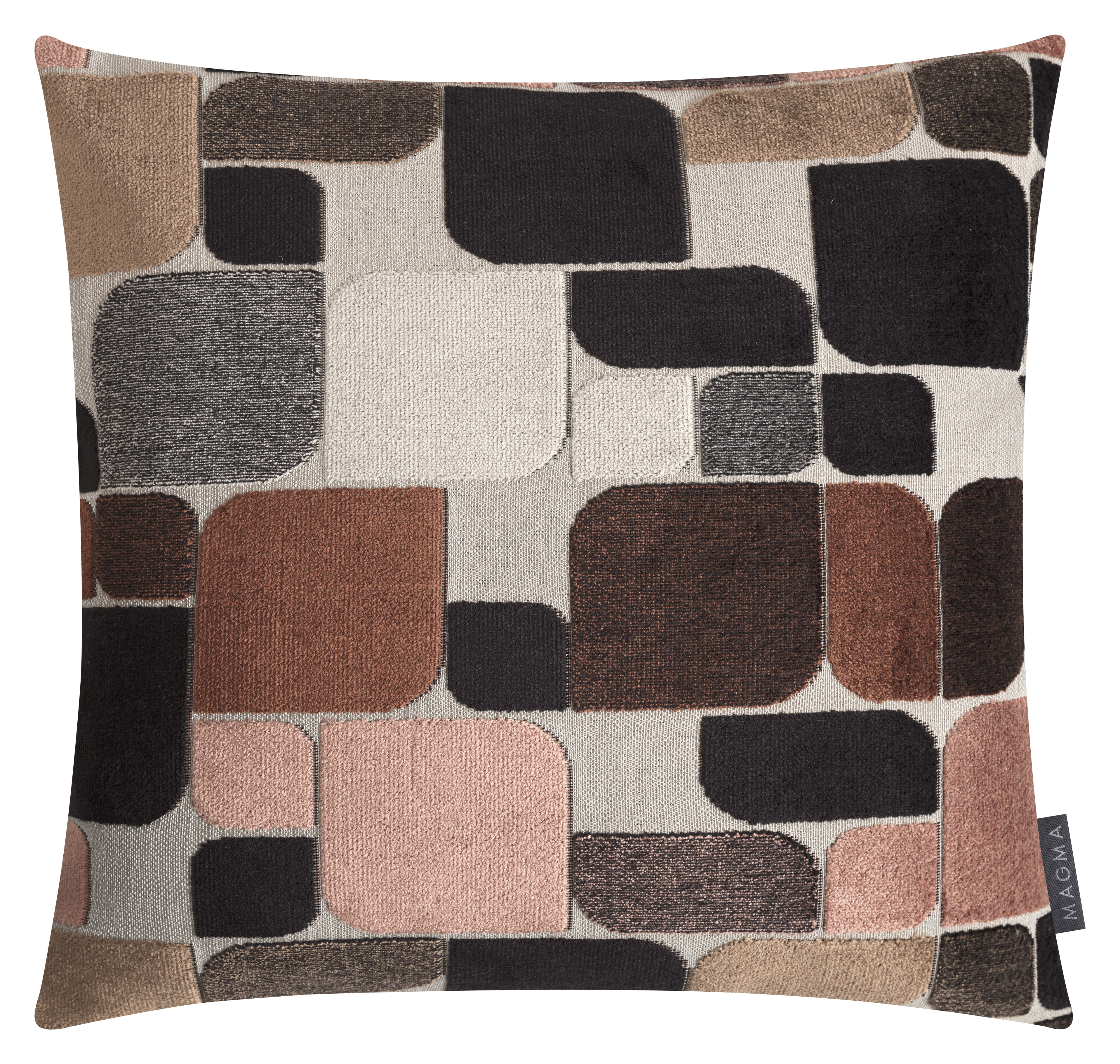 Kissenhülle Okiro, Schwarz 45x45 cm Magma / Farbe: