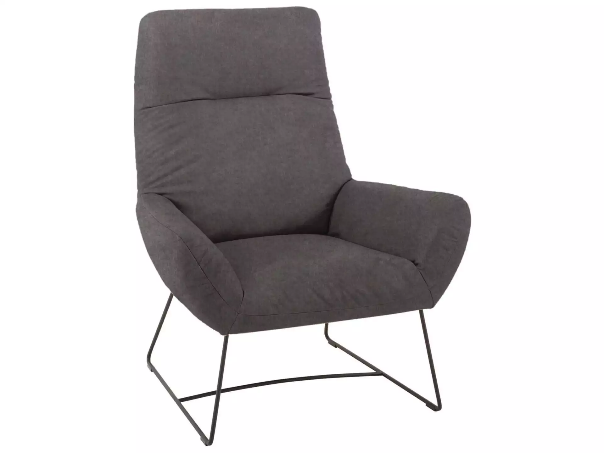 Sessel Berlin Basic Candy / Farbe: Steel / Material: Stoff Basic