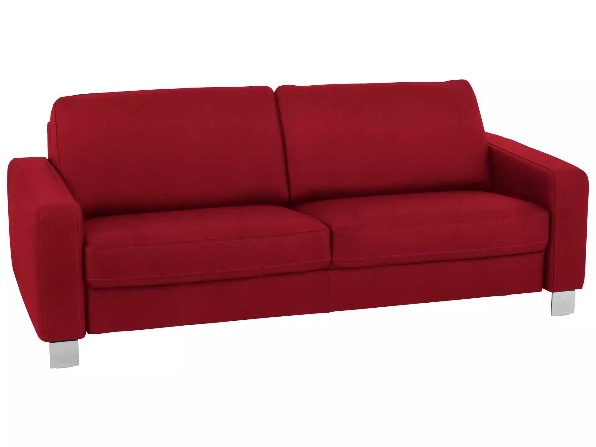 Sofa Shetland Basic B: 214 cm Polipol / Farbe: Rosso / Material: Leder Basic
