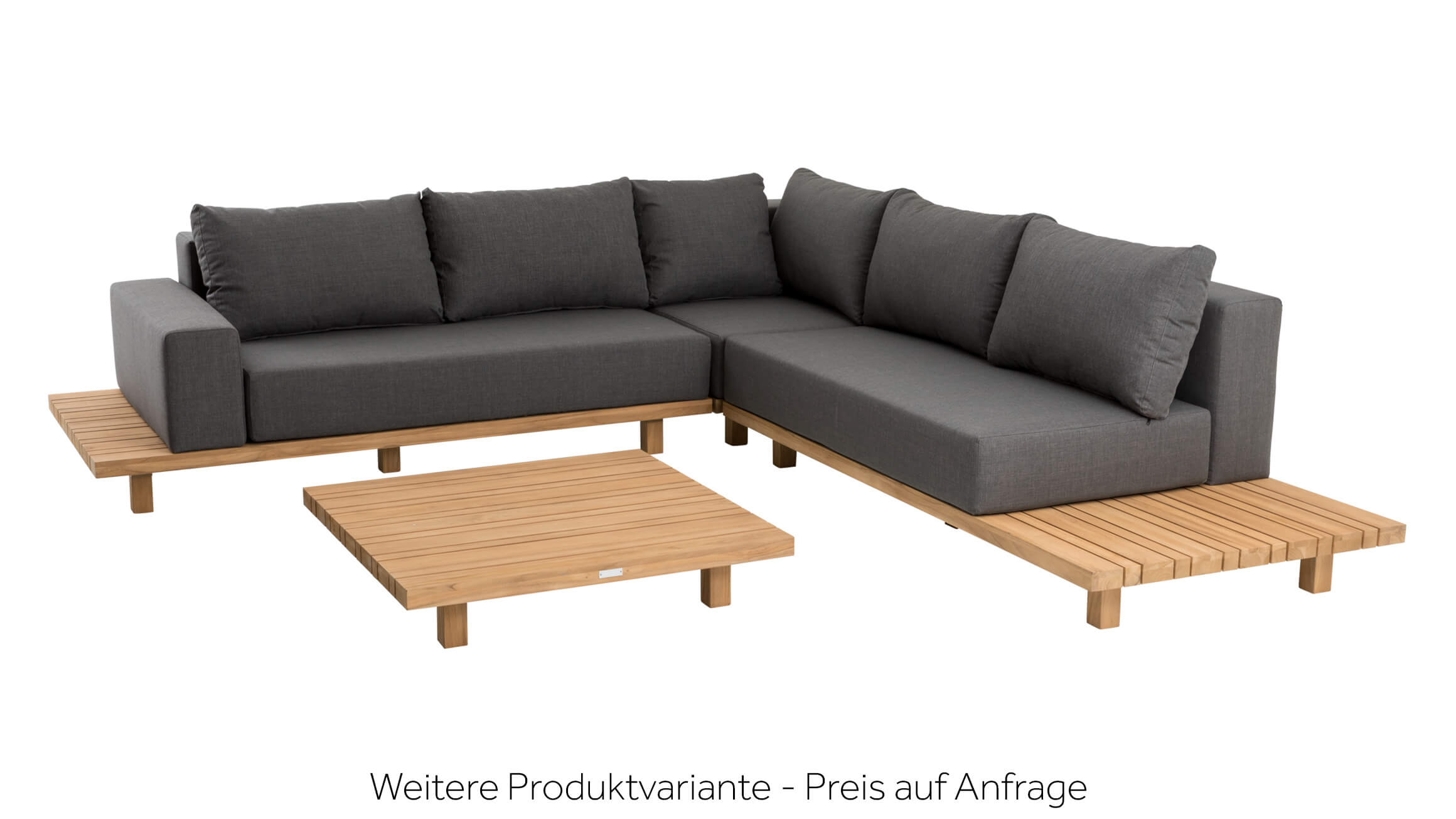 Clubtisch Parham, Teakholz, Massiv, b 98 cm t 100 cm h 20 cm