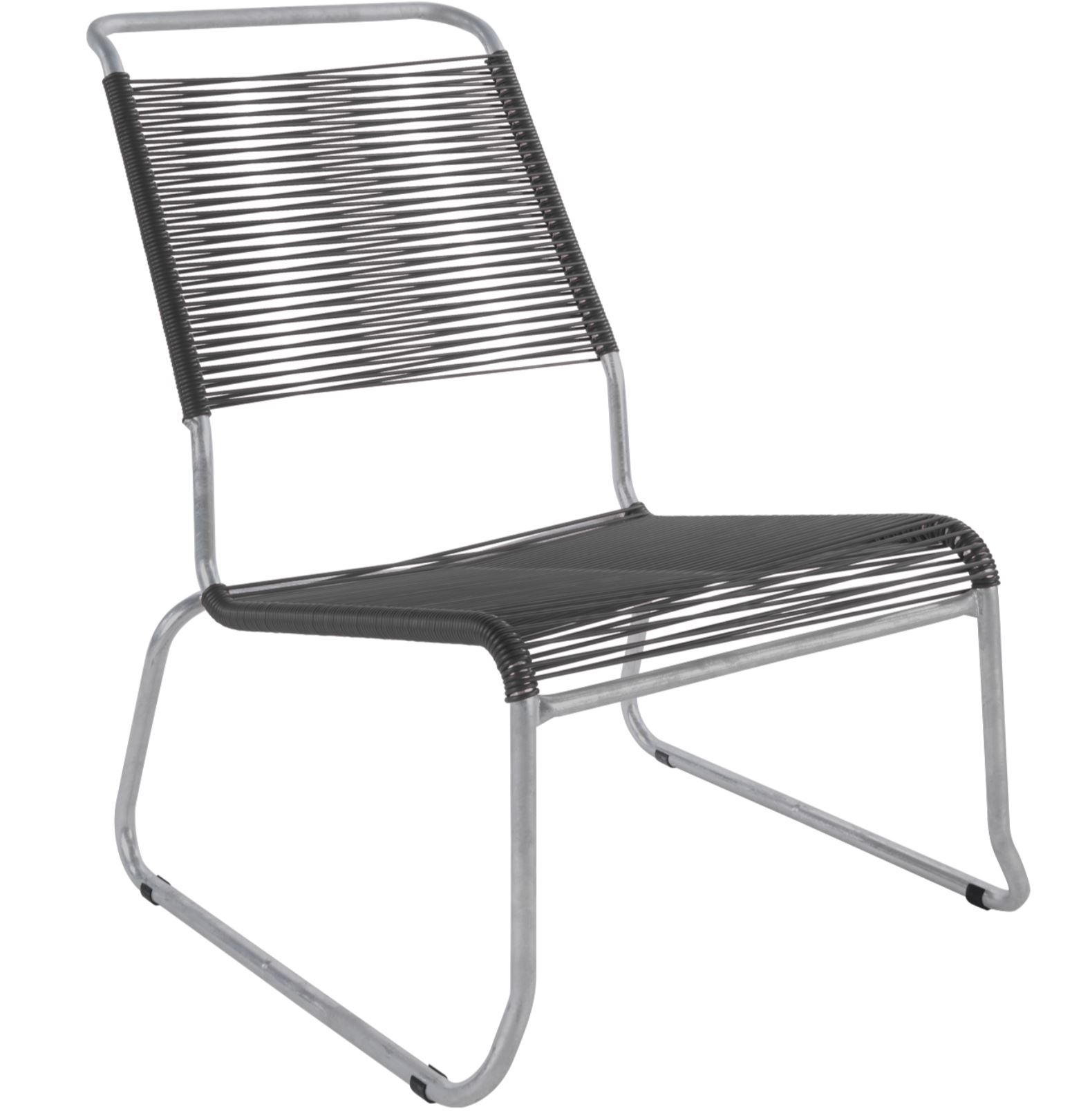 Schaffner Spaghetti-Kufen-Lounger Säntis Hochlehner Grau | Schubiger Möbel