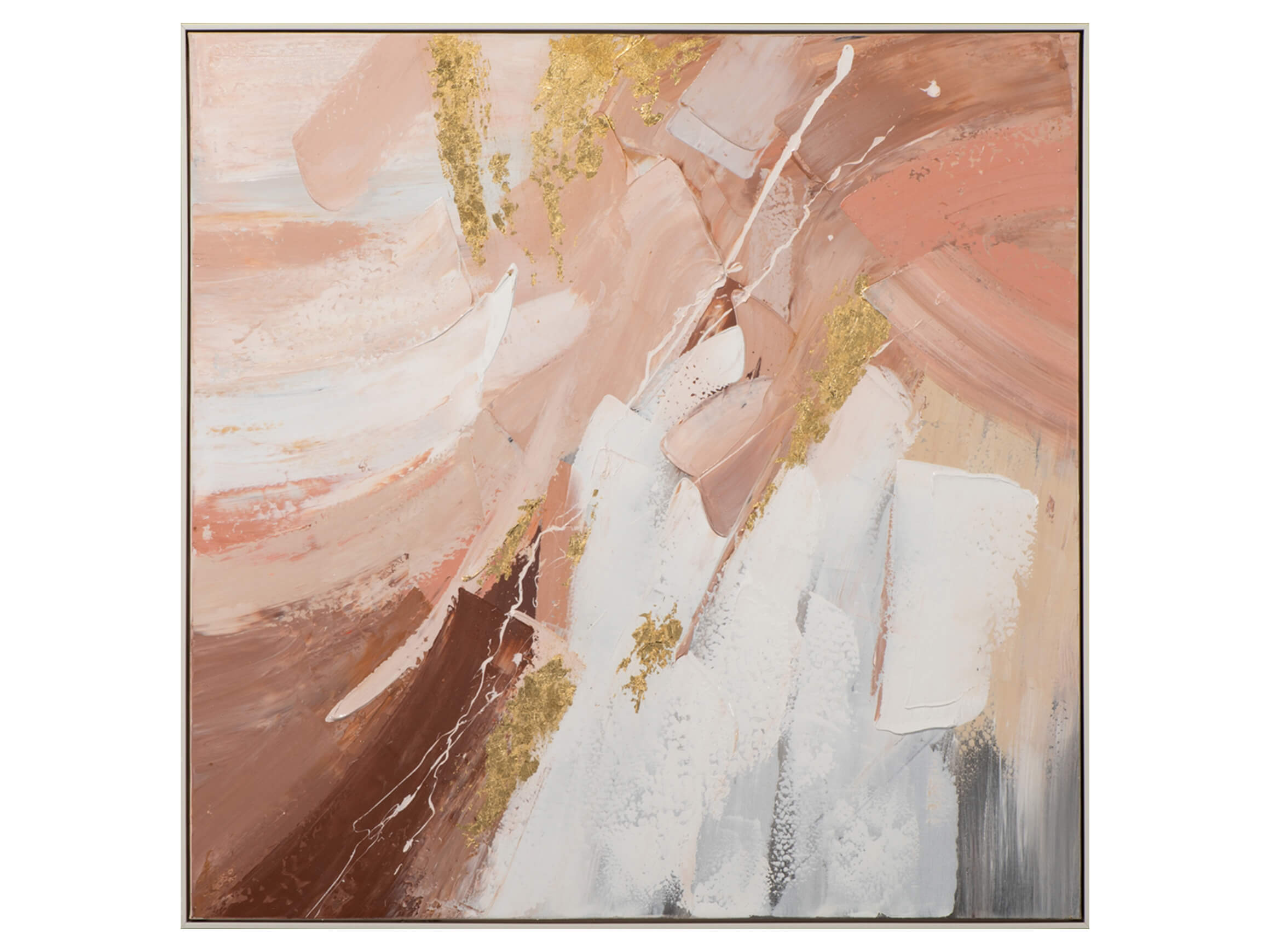 Bild Abstrakt in Lachsrot image LAND