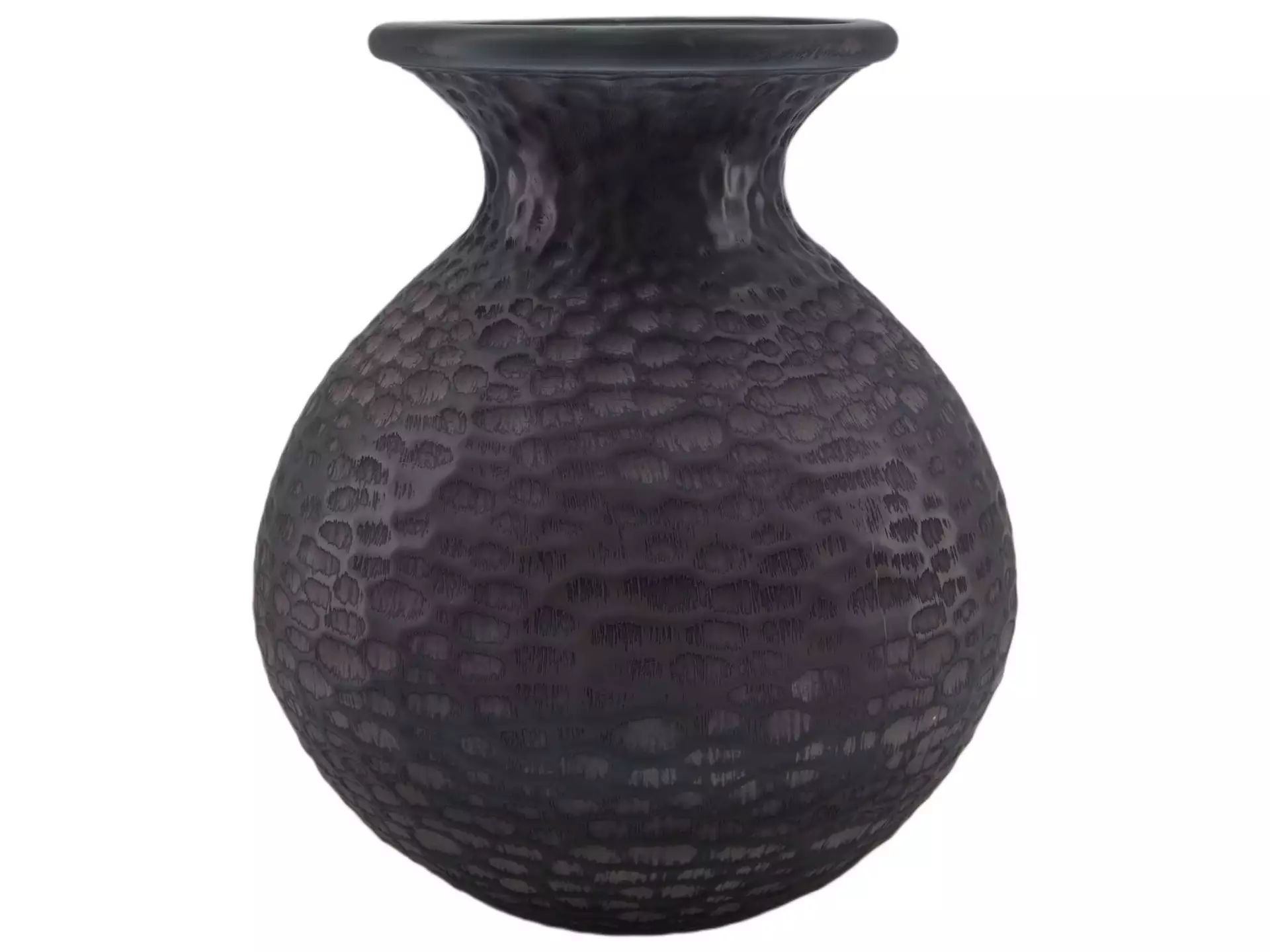 Vase Glas Grau H: 33 cm Decofinder