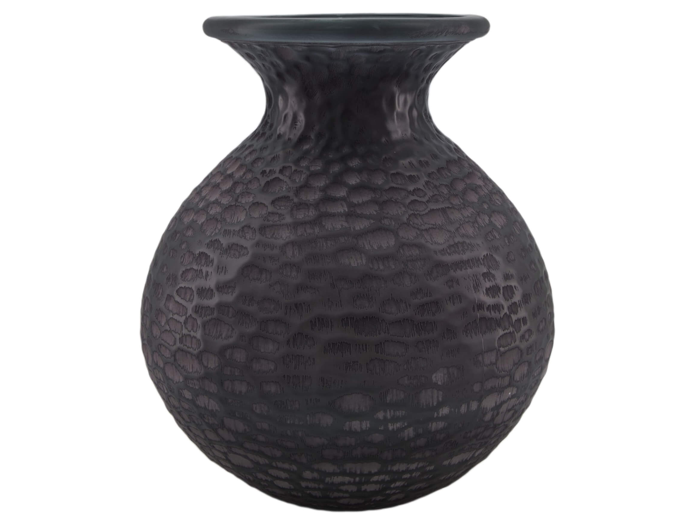 Vase Glas Grau H: 33 cm Decofinder