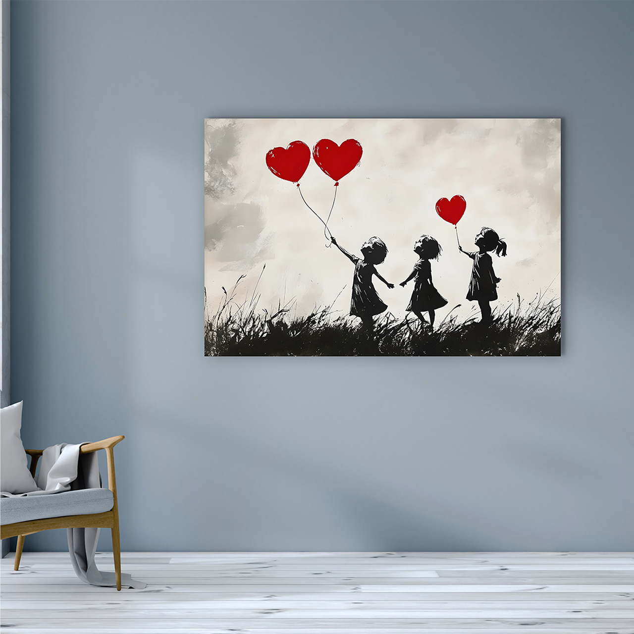 Canvas-Love Balloons-image LAND