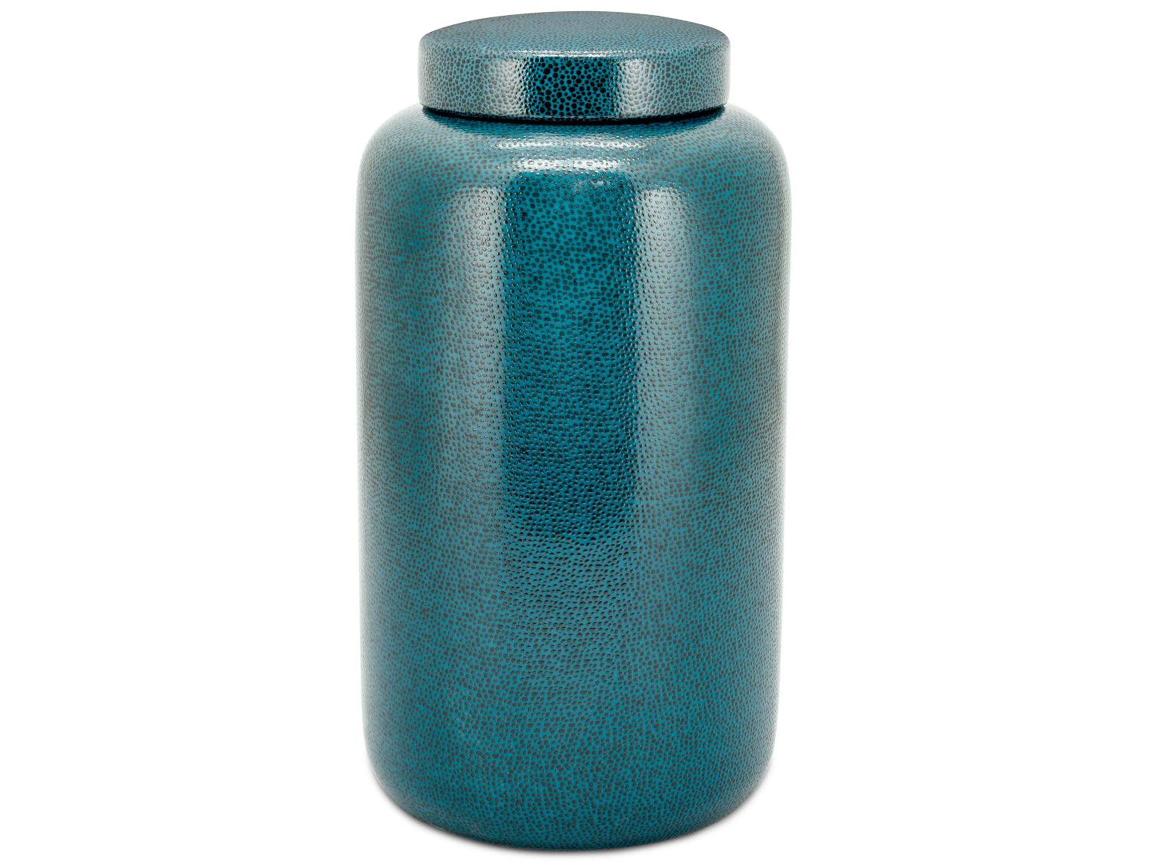 Abhika Gefäss Porzellan Blau H: 30 cm  | Schubiger Möbel