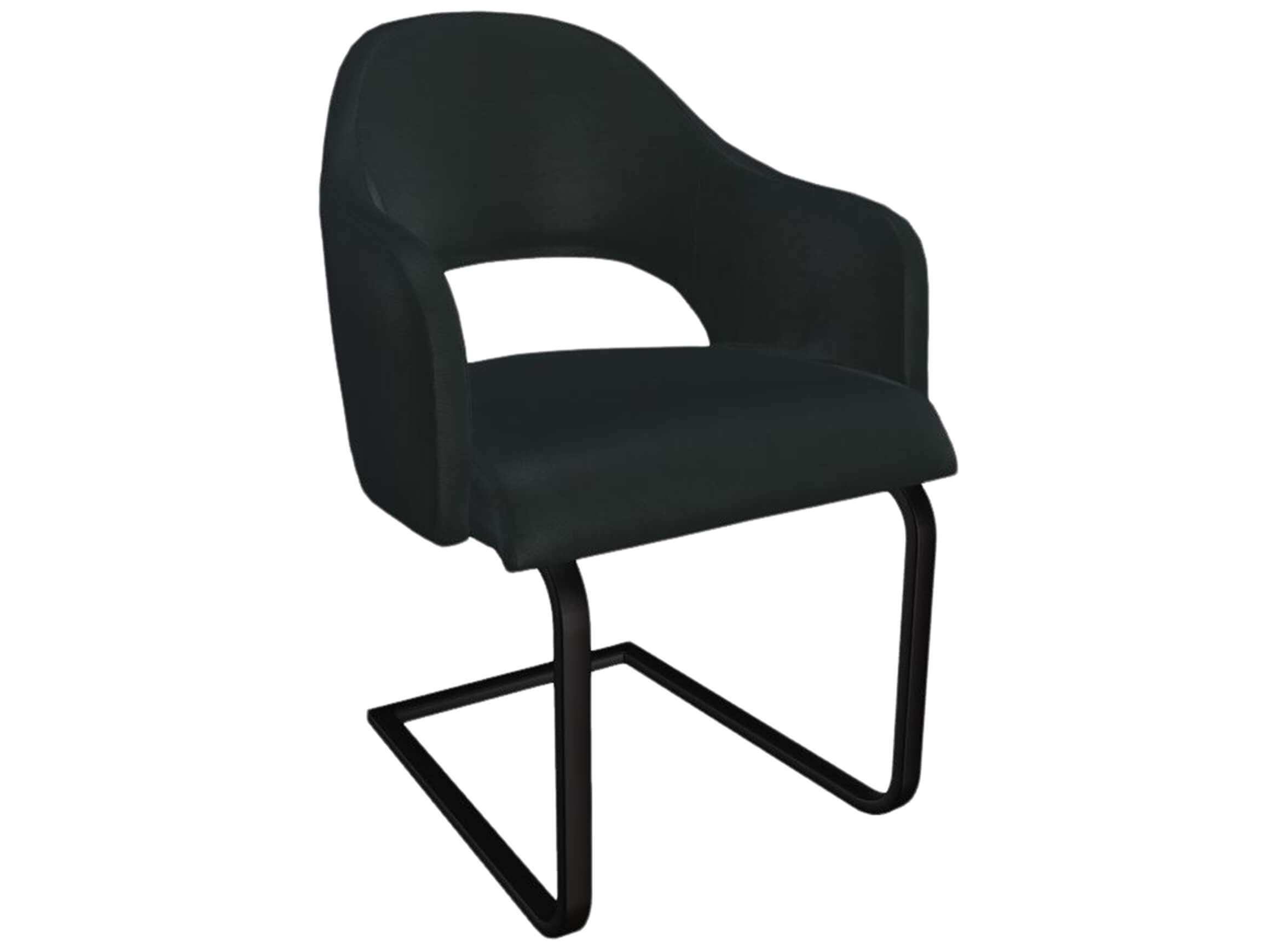 Freischwinger Salesa Trendstühle / Farbe: Ebony / Material: Stoff