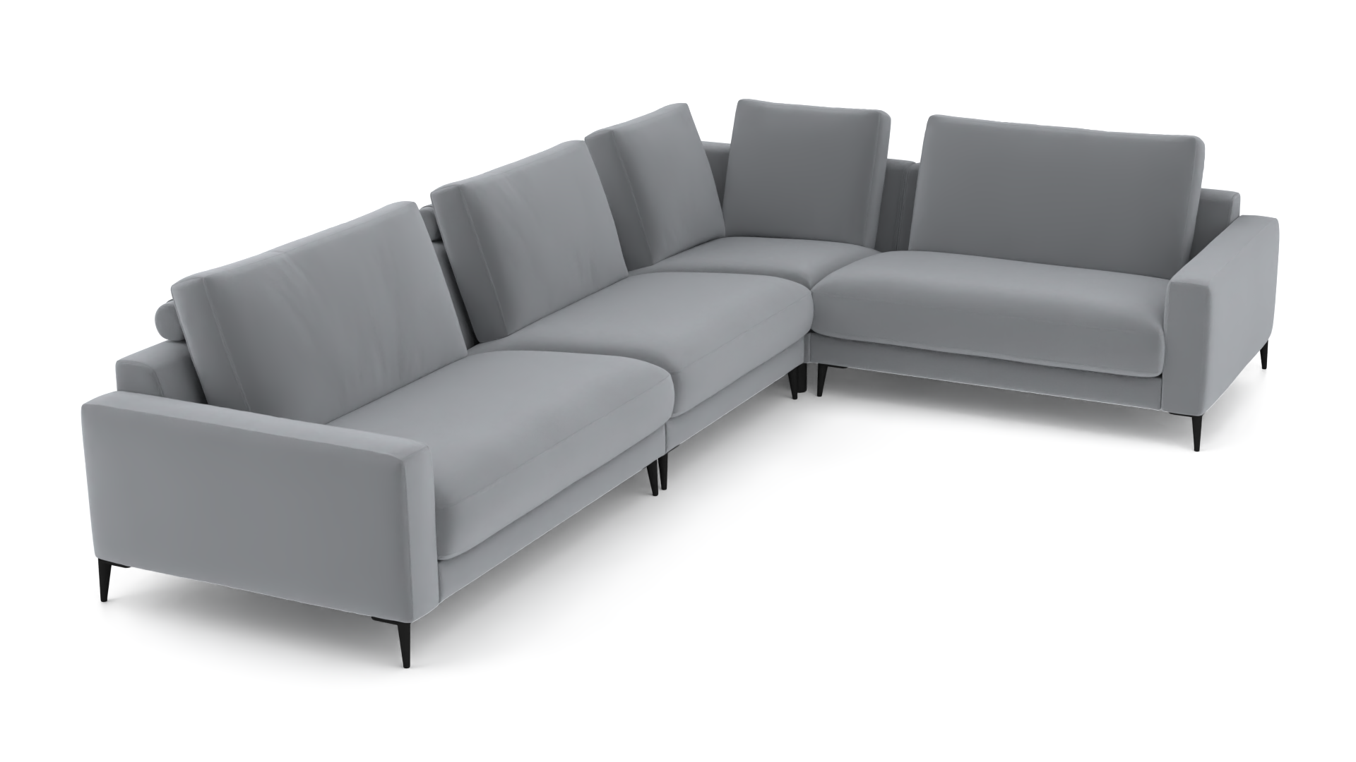 Ecksofa Mercury Candy - UrbanDesign / Farbe: Hellblau