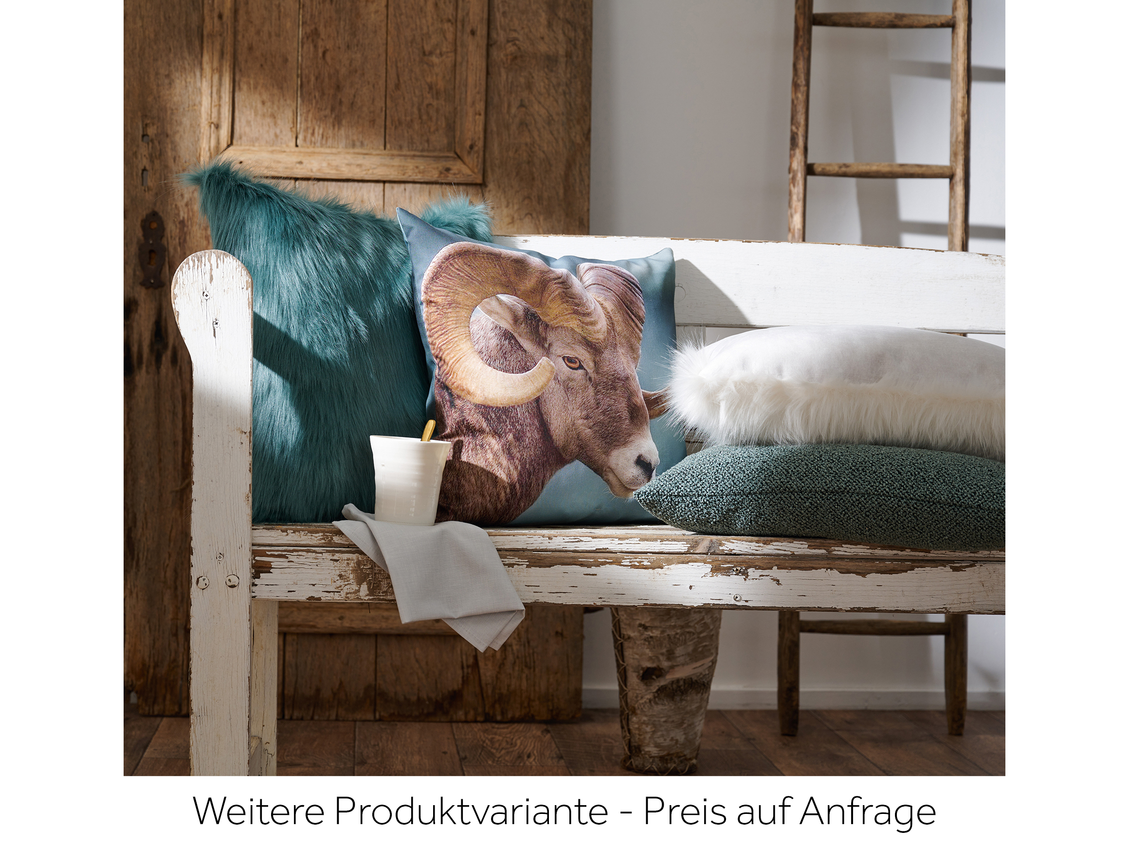 Kissenhülle Lars Türkis 46x46 cm Apelt