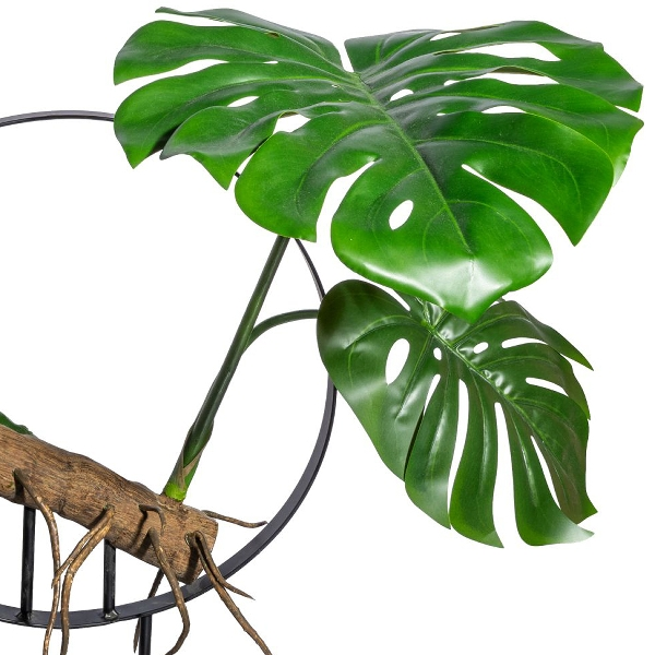 Kunstpflanzen Splitphilodendron mit Kunstholz H: 100 cm Gasper