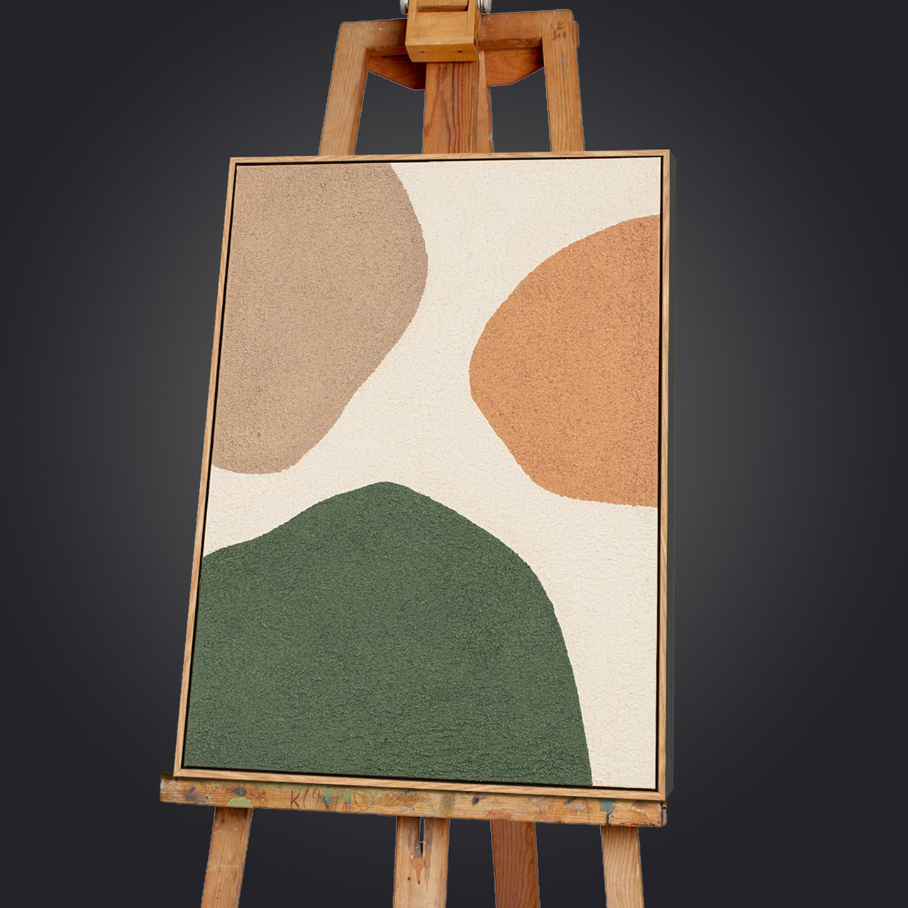 Gemälde-Brown Dots-image LAND