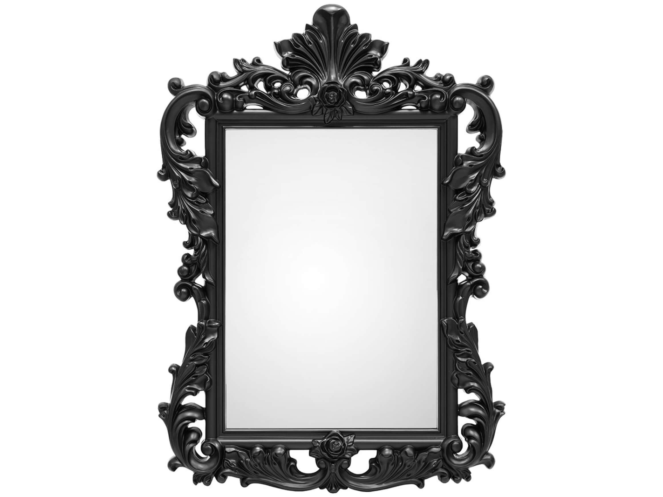 Abhika Spiegel Royal Schwarz H: 110 cm  | Schubiger Möbel