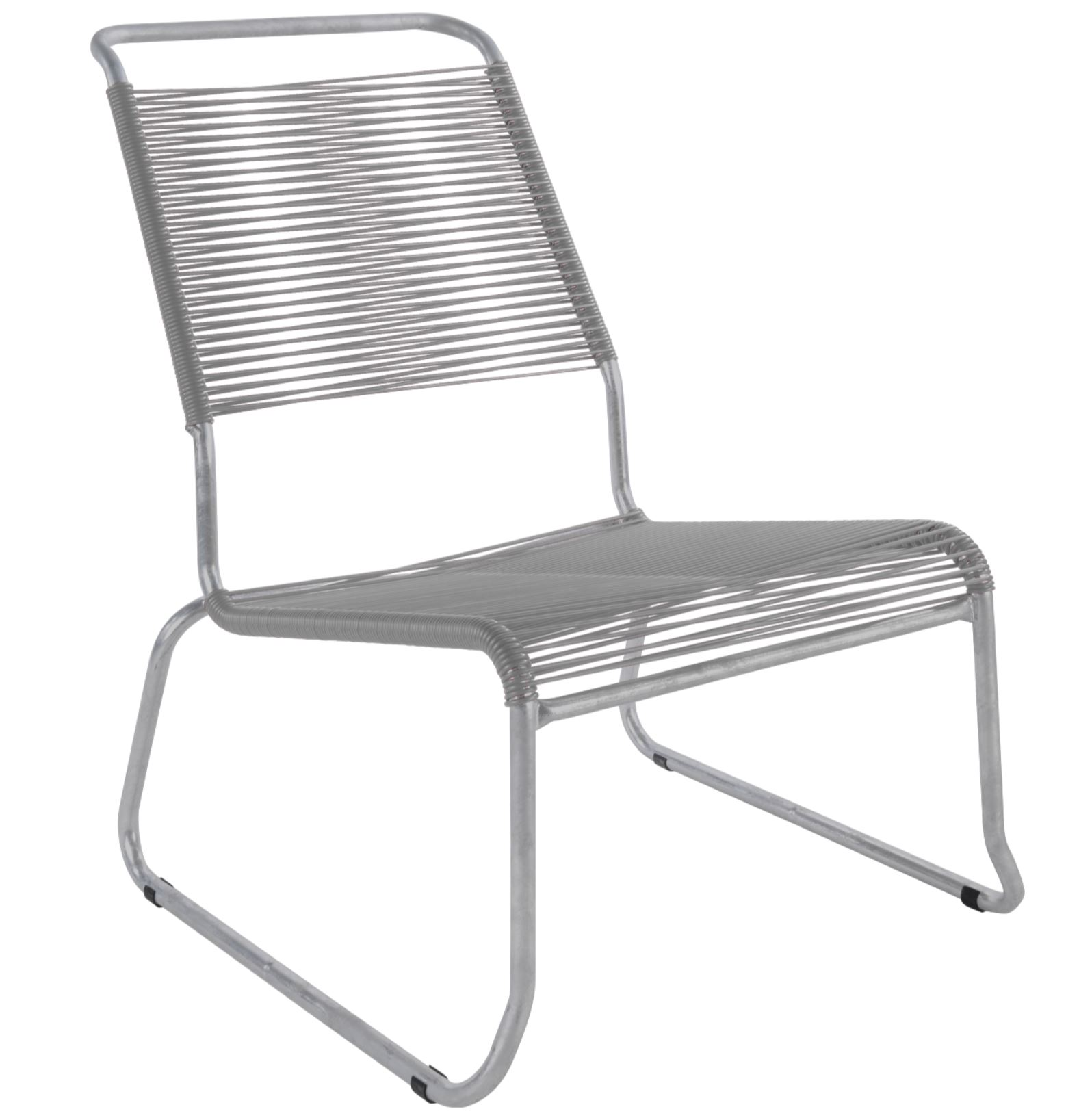 Schaffner Spaghetti-Kufen-Lounger Säntis Hochlehner Grau | Schubiger Möbel