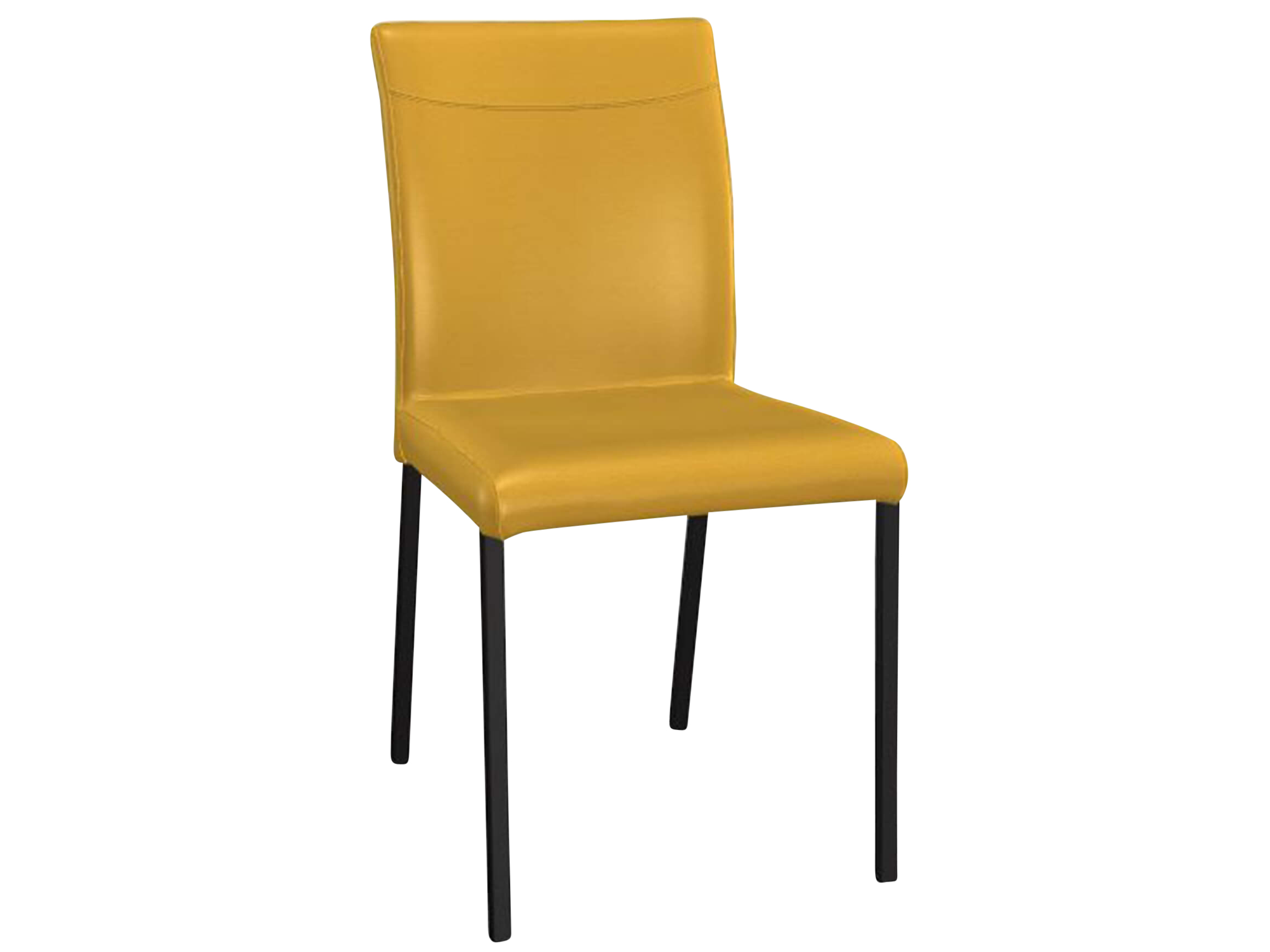 Stuhl Leicht Premium Trendstühle / Farbe: Giallo / Material: Leder