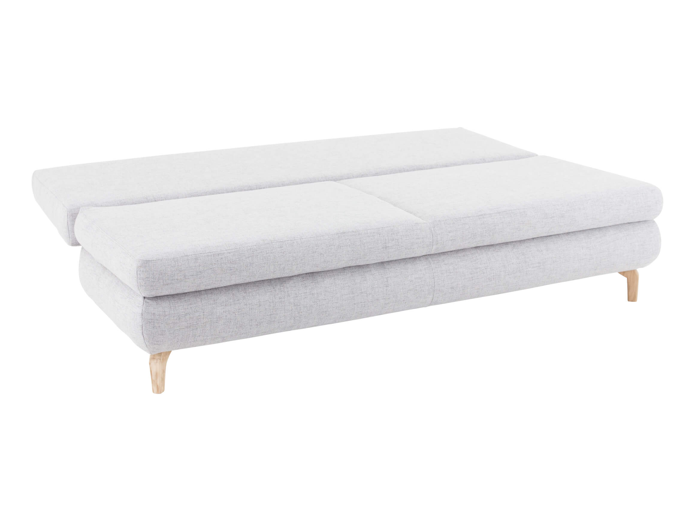 Bettsofa Ralf, Stoff Silber, Füsse Eiche Hell, b 200 cm