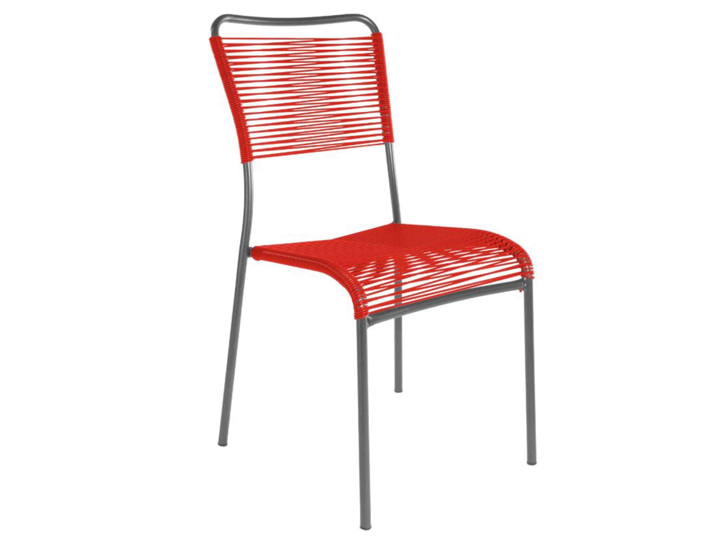 Spaghetti-Stuhl Mendrisio Schaffner / Farbe: Rot