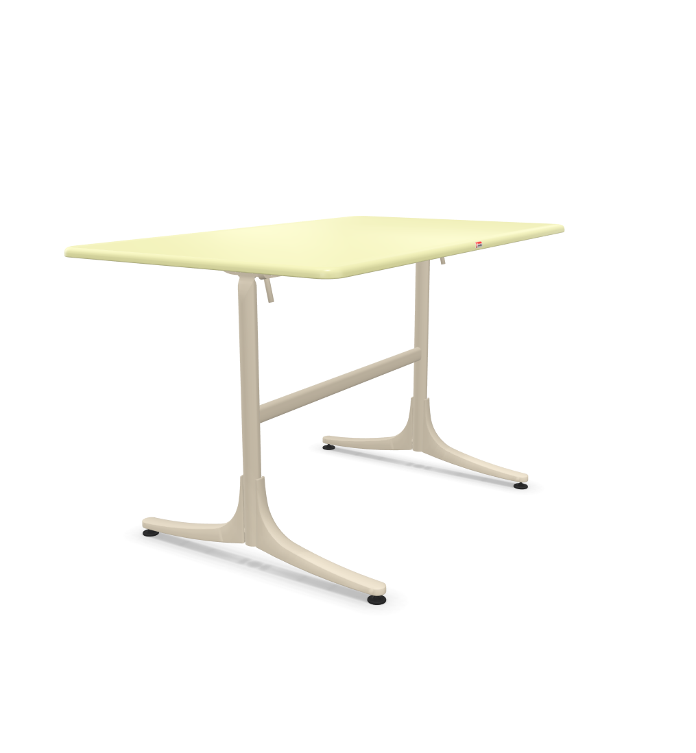 Gartentisch Schaffhausen von Schaffner / Farbe: Buchsbaumgelb / Grösse: 120 x 70 cm